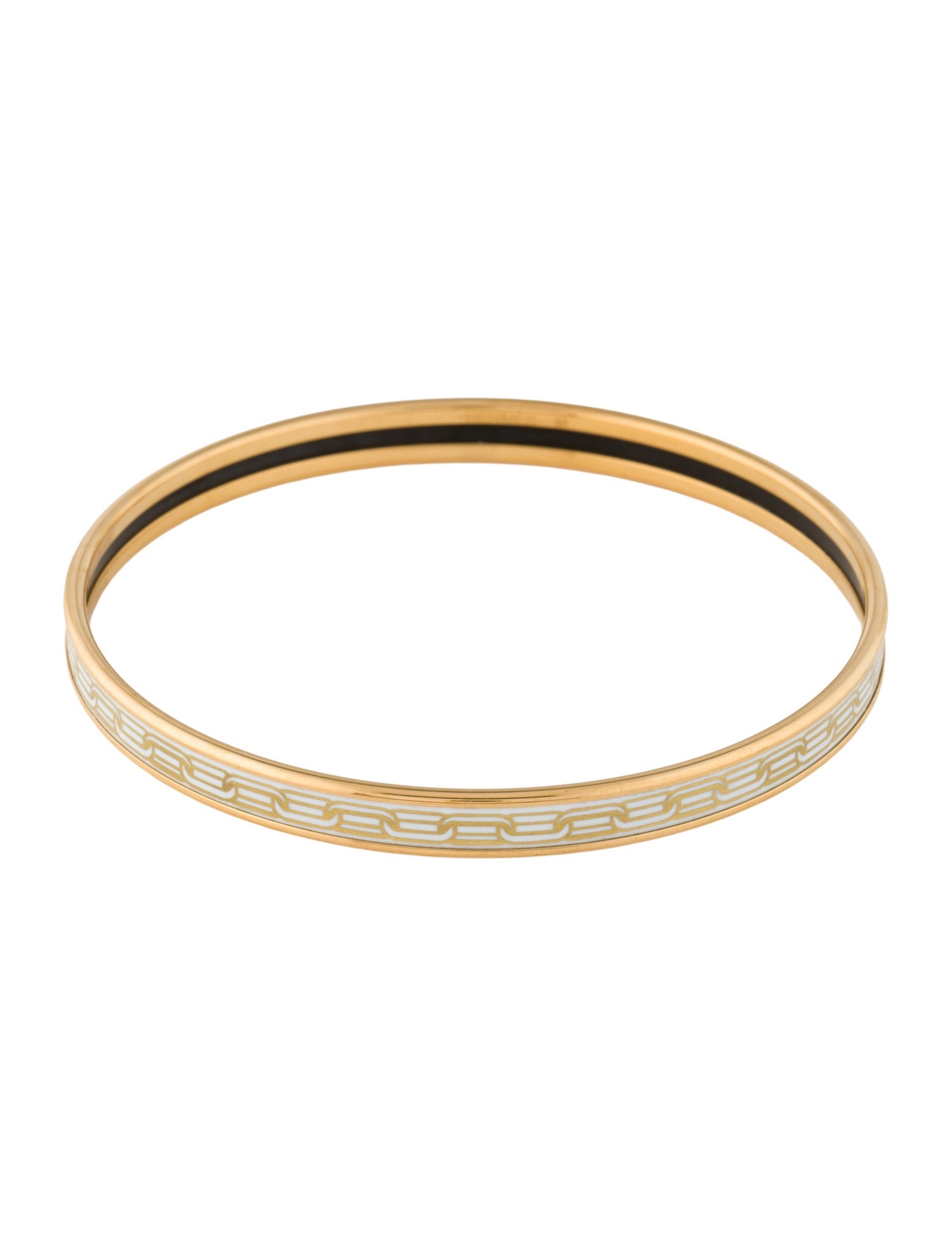 Hermès Extra Narrow Enamel Bangle