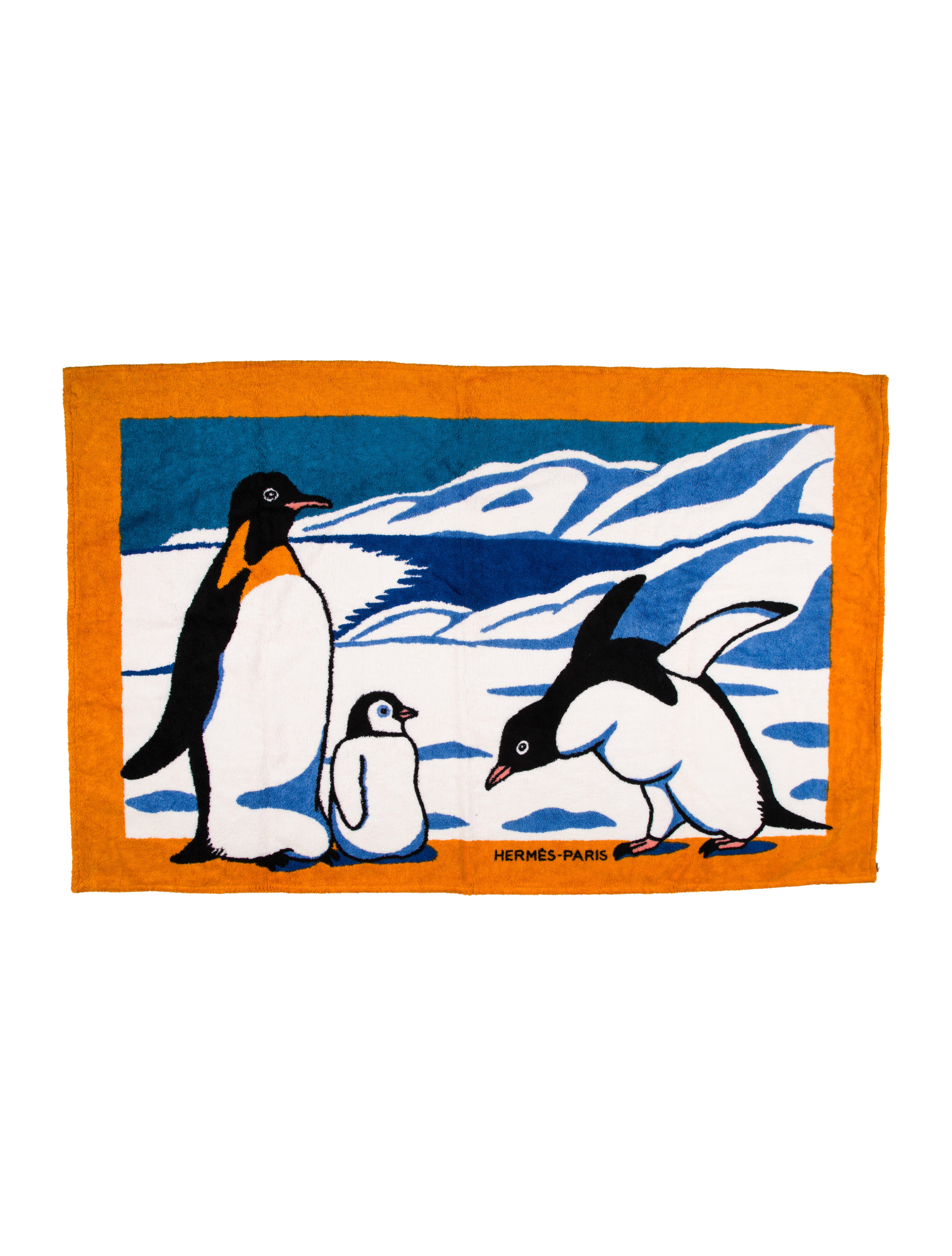 Hermès Penguin Beach Towel