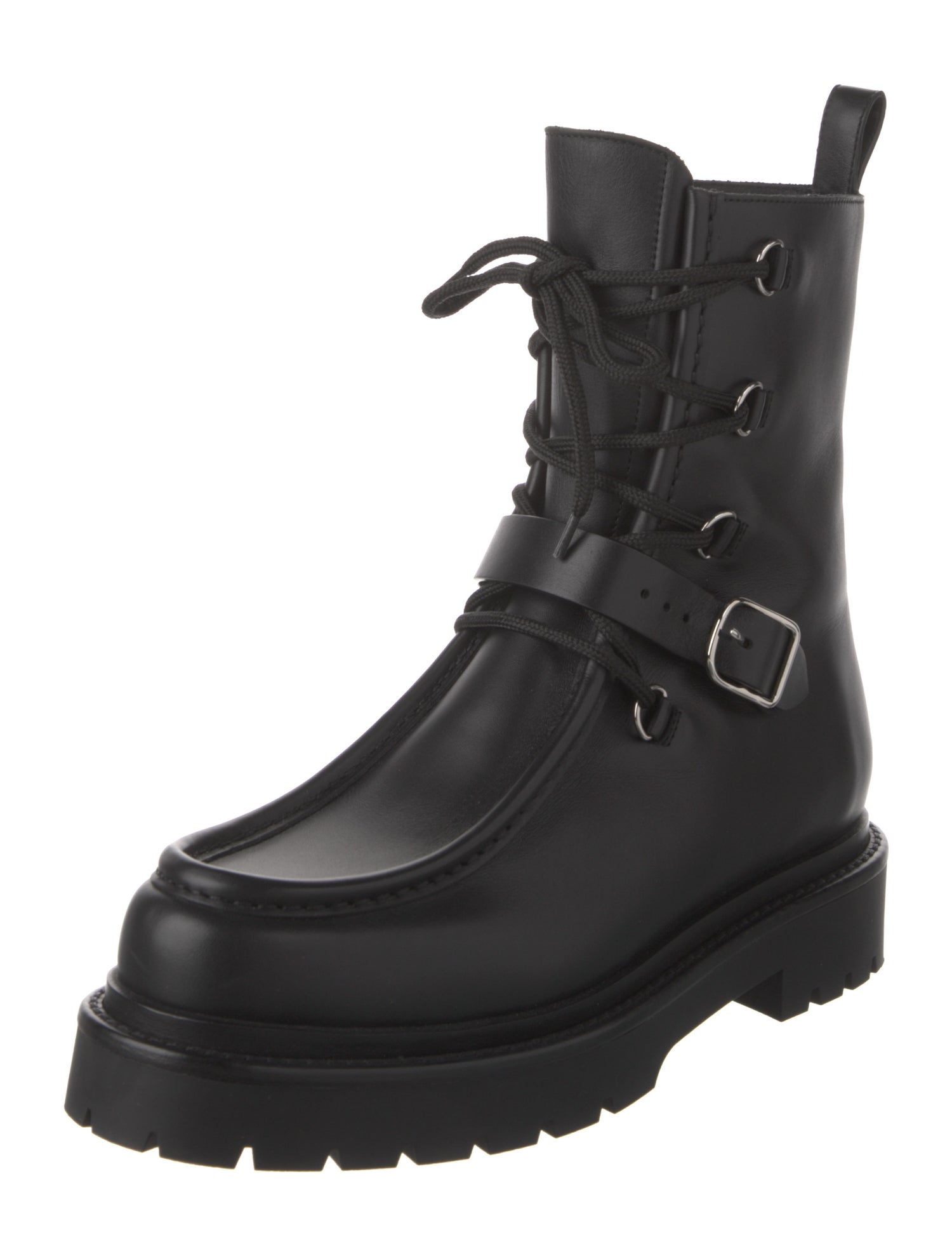 Hermès Land Calfskin Combat Boots