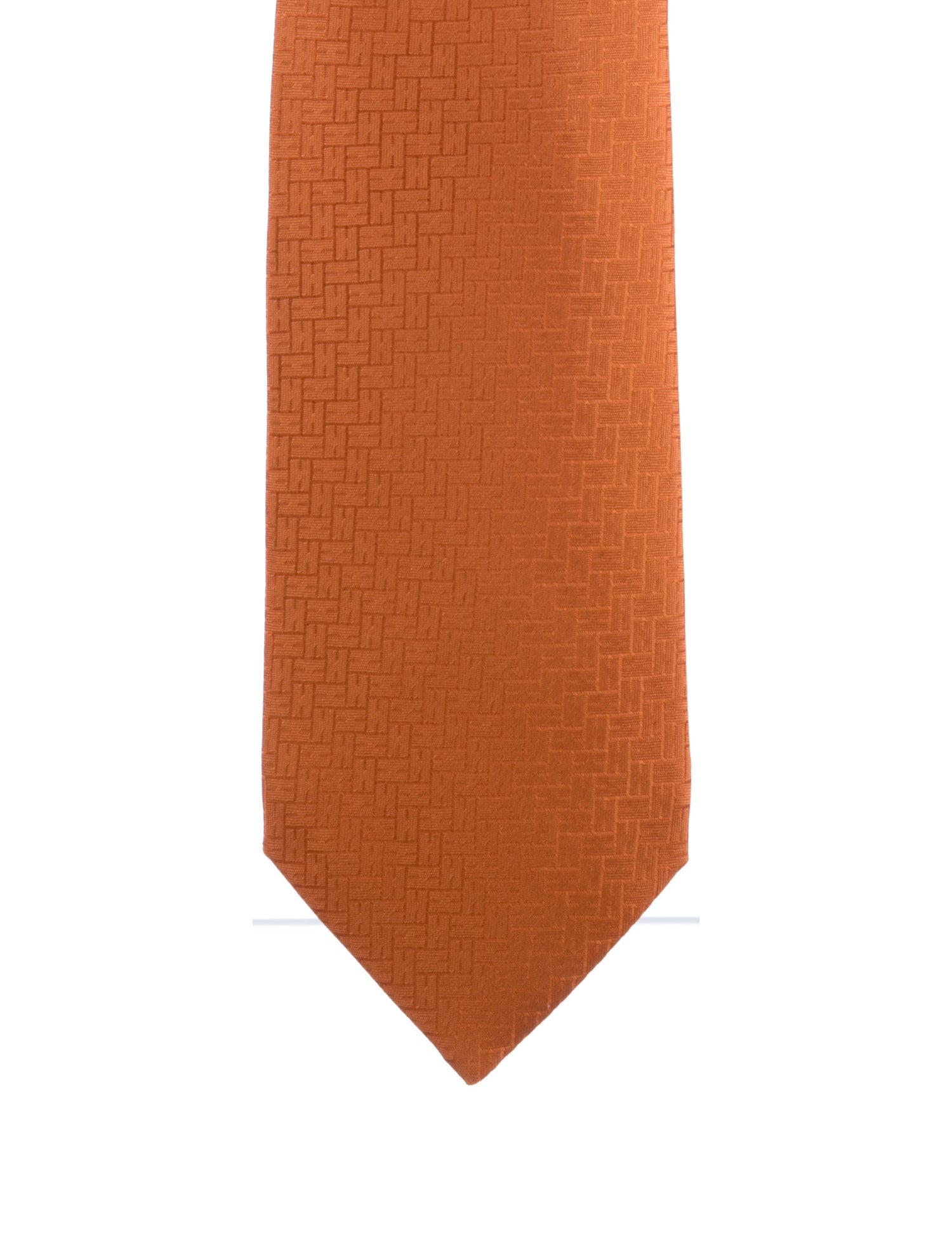 Hermès Pattern Print Silk Tie w/Tags