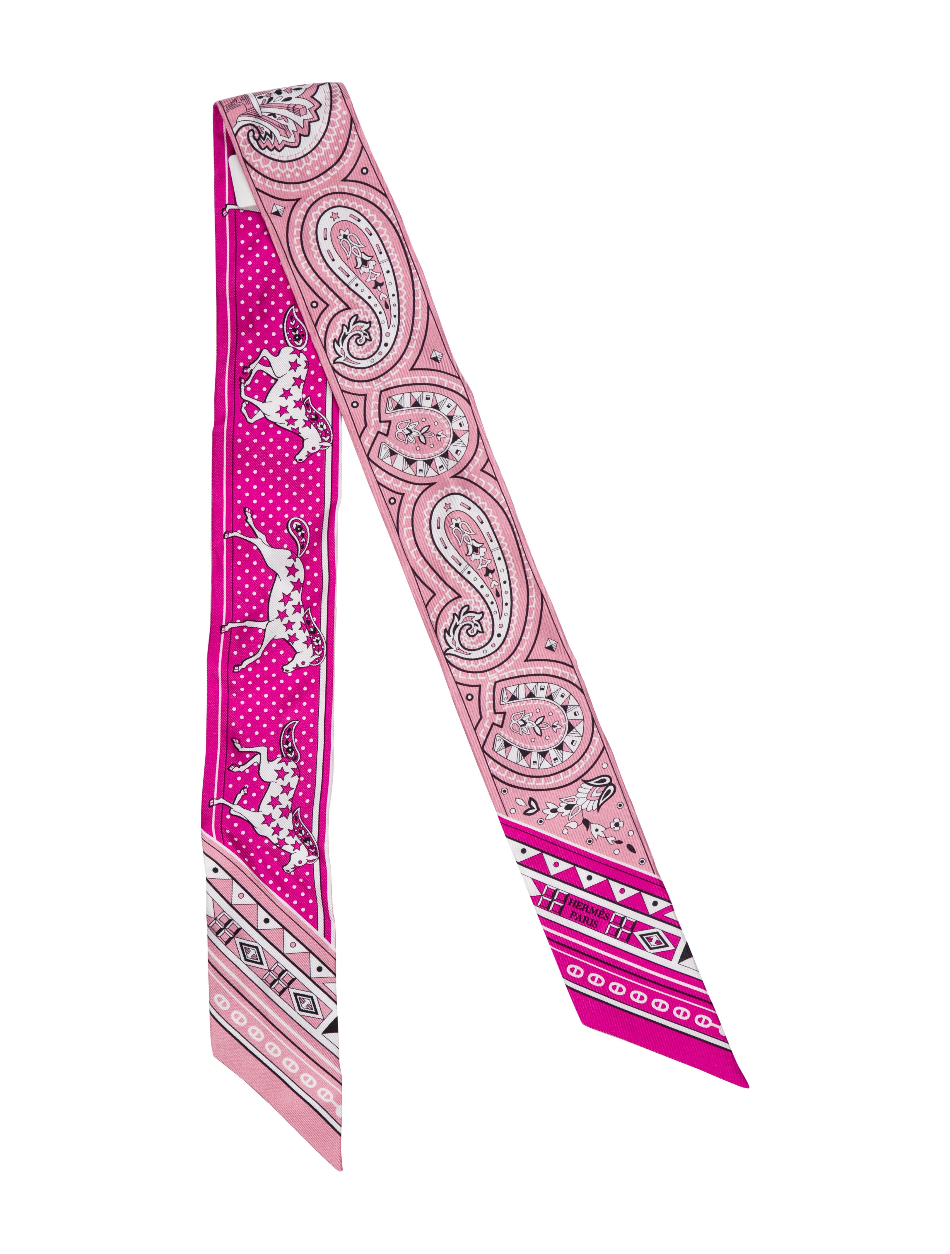 Hermès Cheval de Coeur Bandana Silk Twilly Scarf w/ Tags