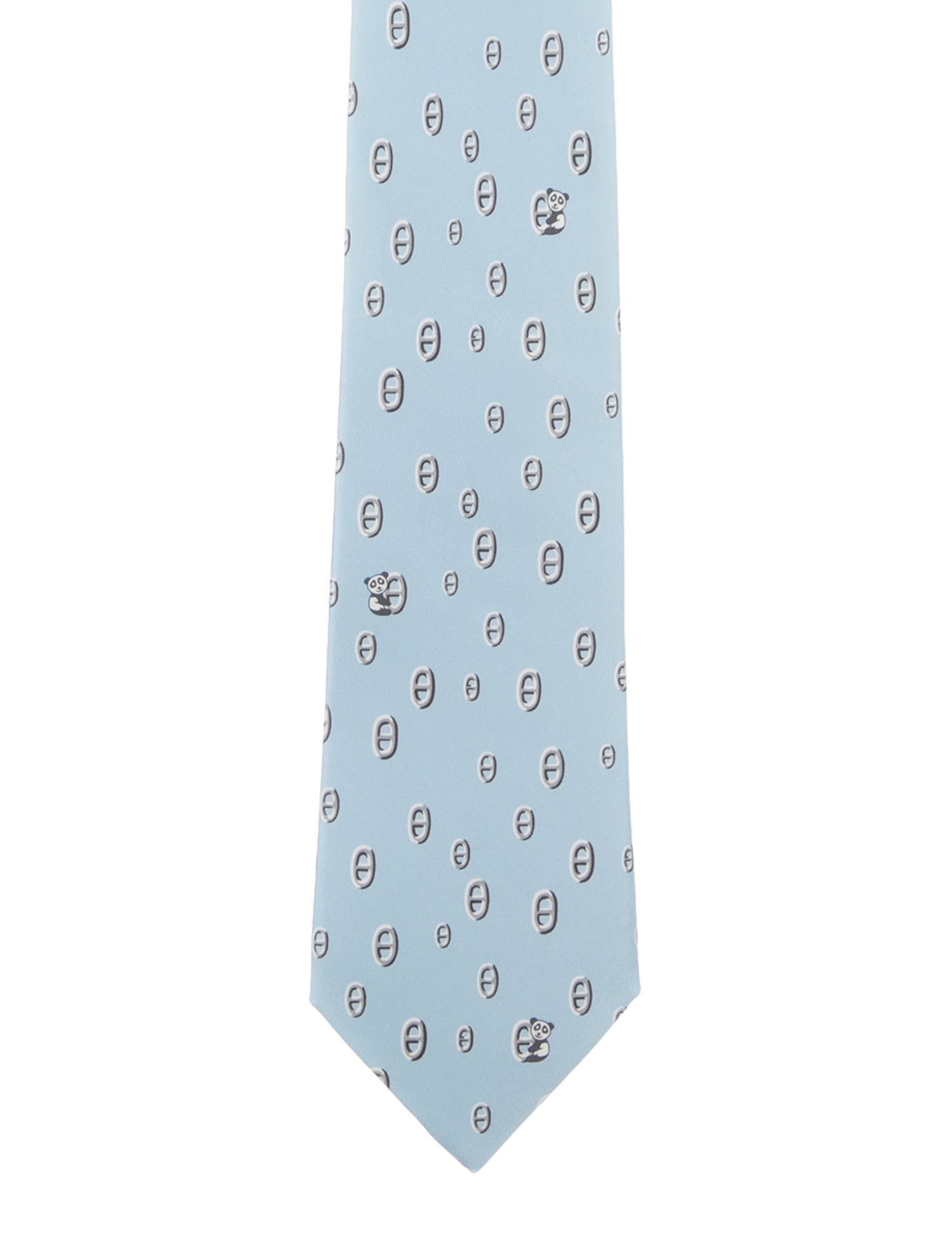 Hermès Silk Pattern Print Tie.