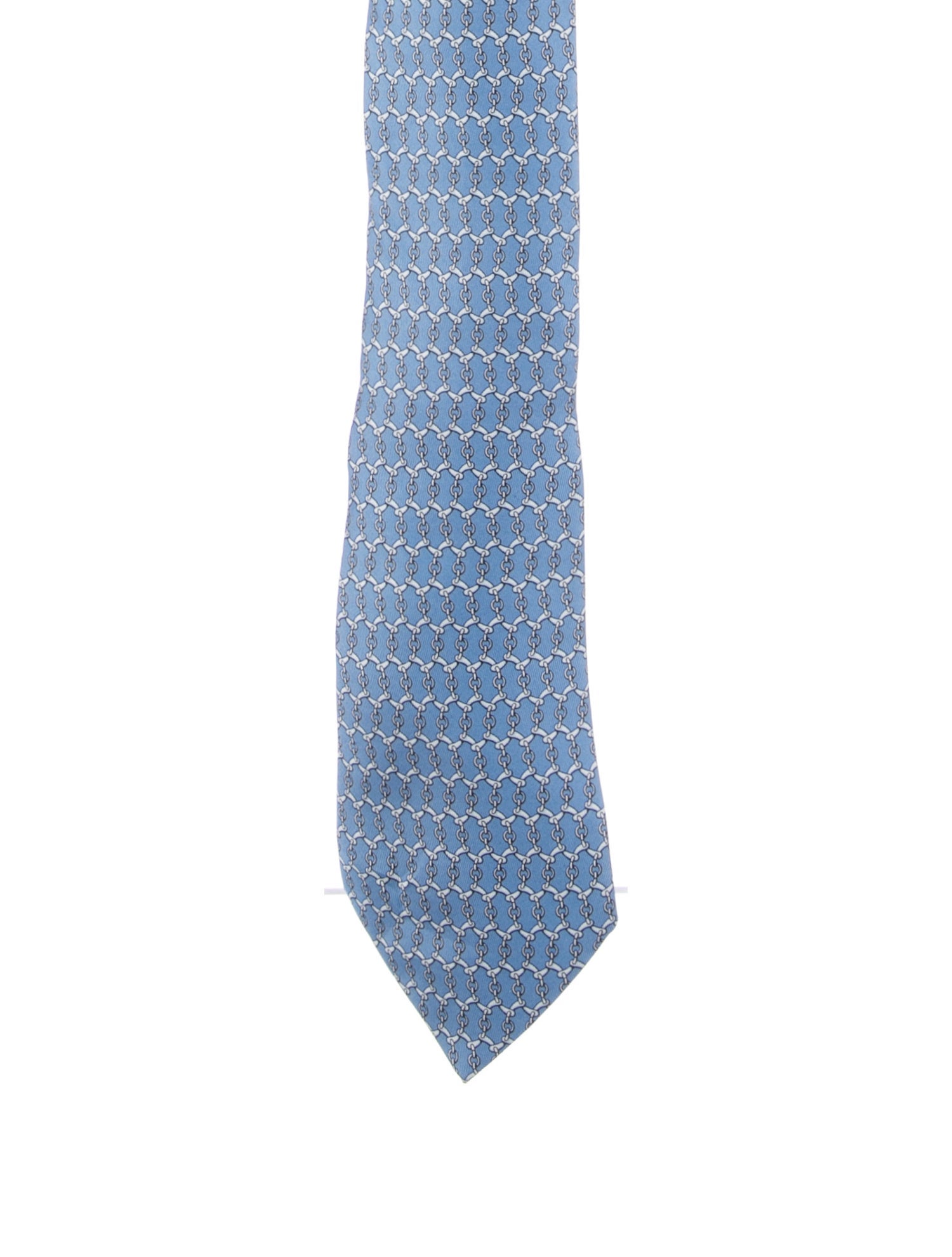 Hermès Pattern Print Silk Tie
