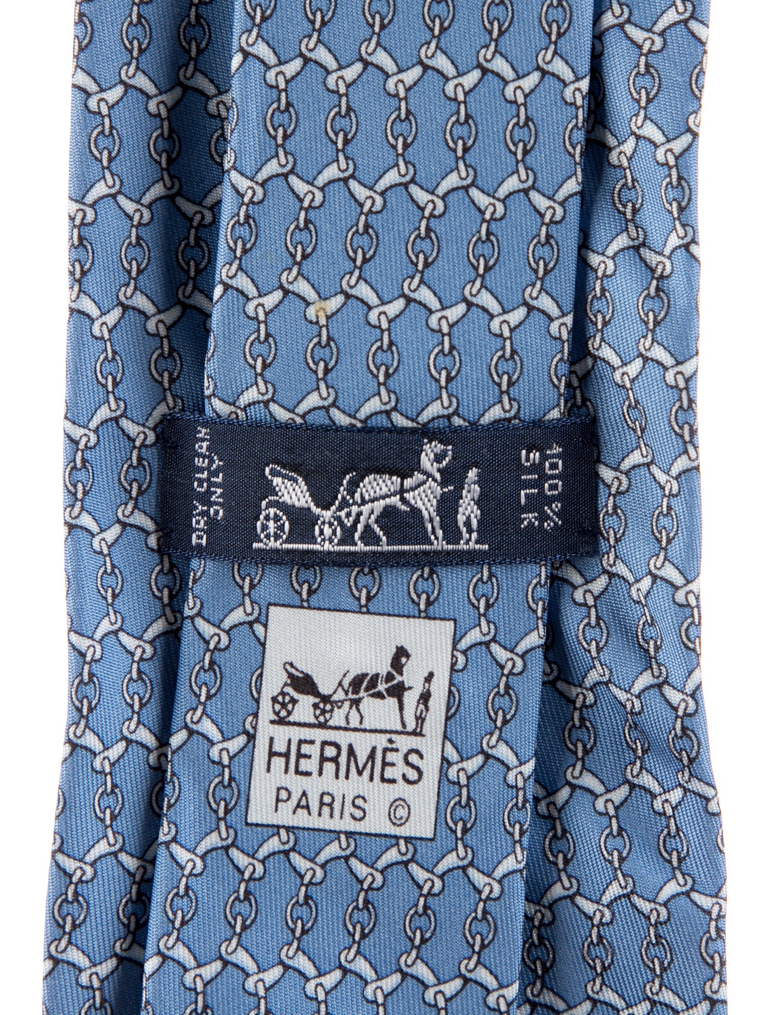 Hermès Pattern Print Silk Tie