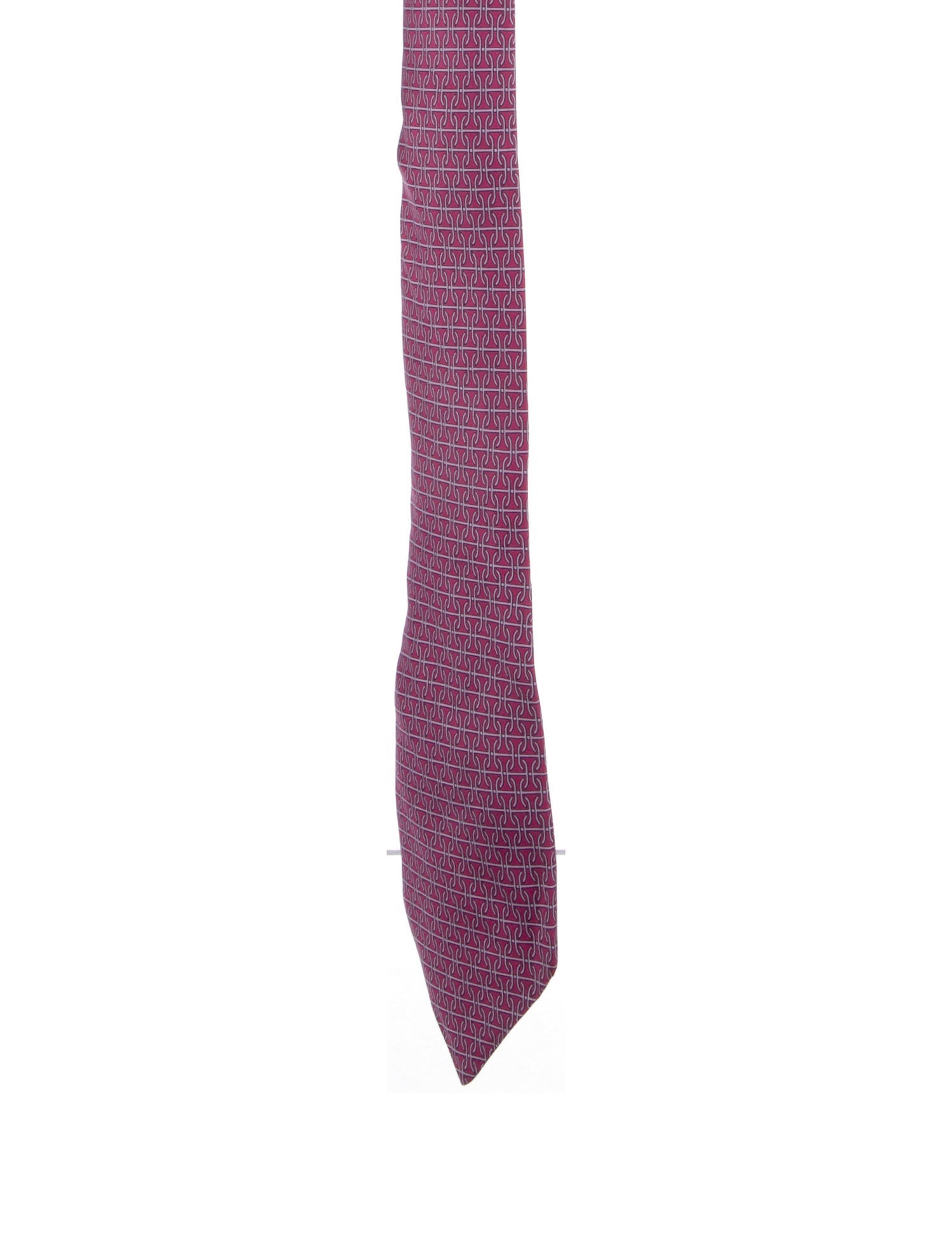 Hermès Pattern Print Silk Tie