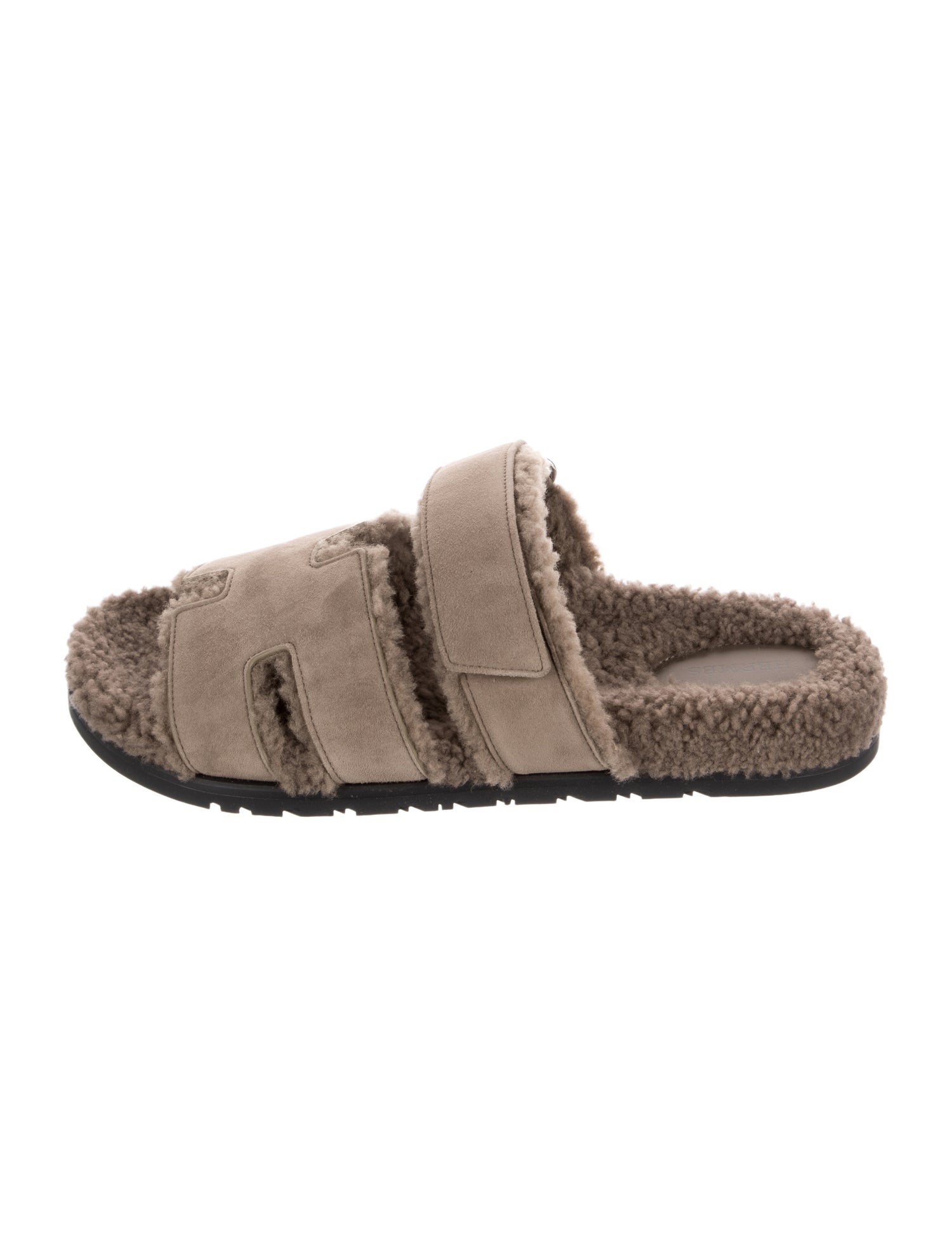 Hermès Chypre Shearling Slides
