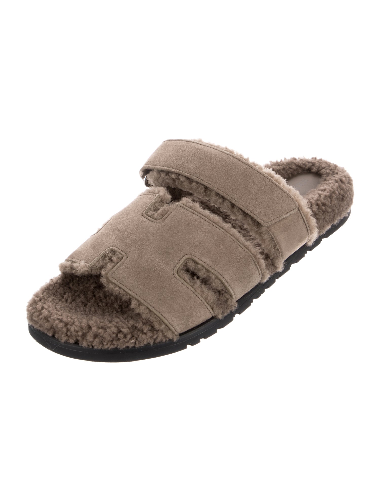Hermès Chypre Shearling Slides