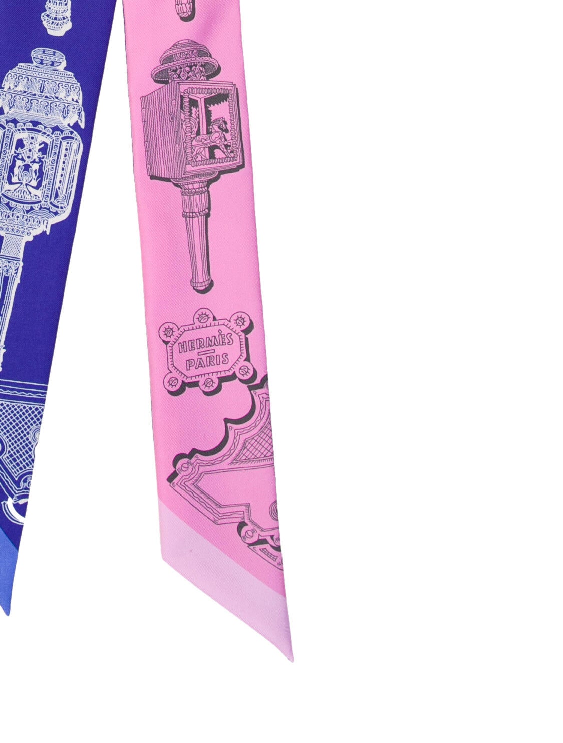 Hermès Merveilleuses Lanternes Silk Twilly Scarf