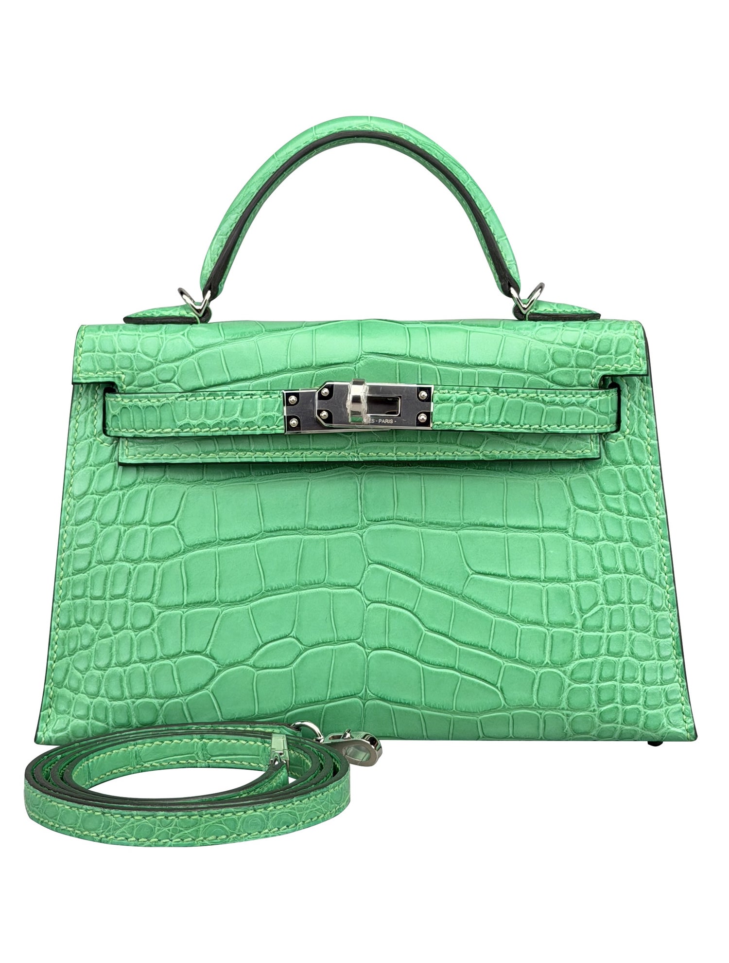 Hermès Matte Alligator Mini Kelly 20 2023
