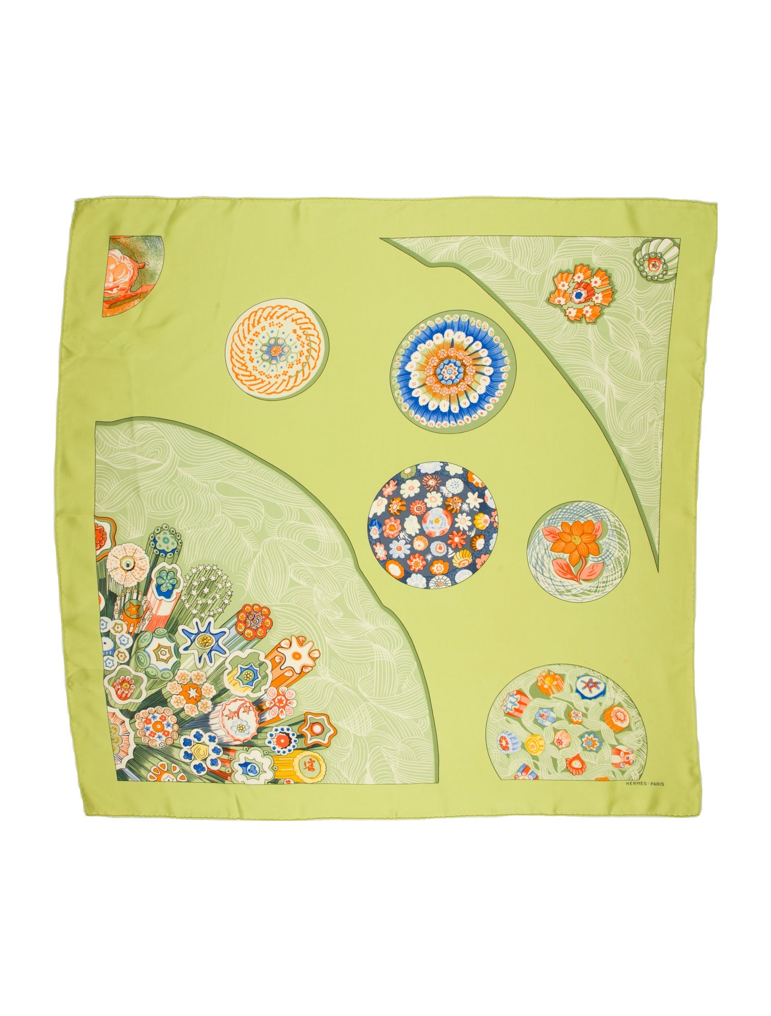 Hermès Sulfure & Presse-Papiers II Silk Scarf