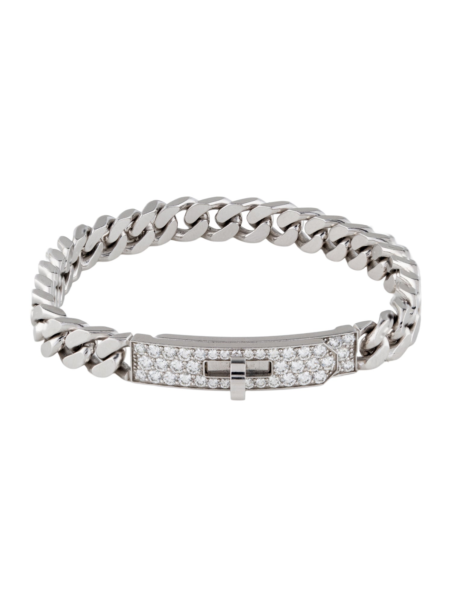 Hermès 18K Kelly Gourmette Bracelet, Very Small Model