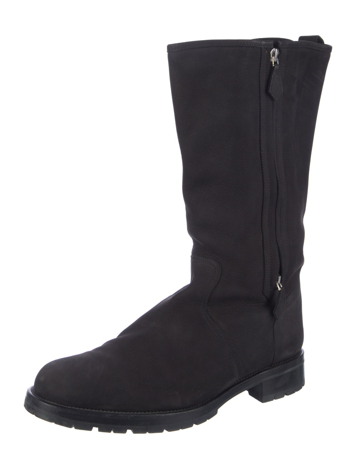 Hermès Leather Rain Boots