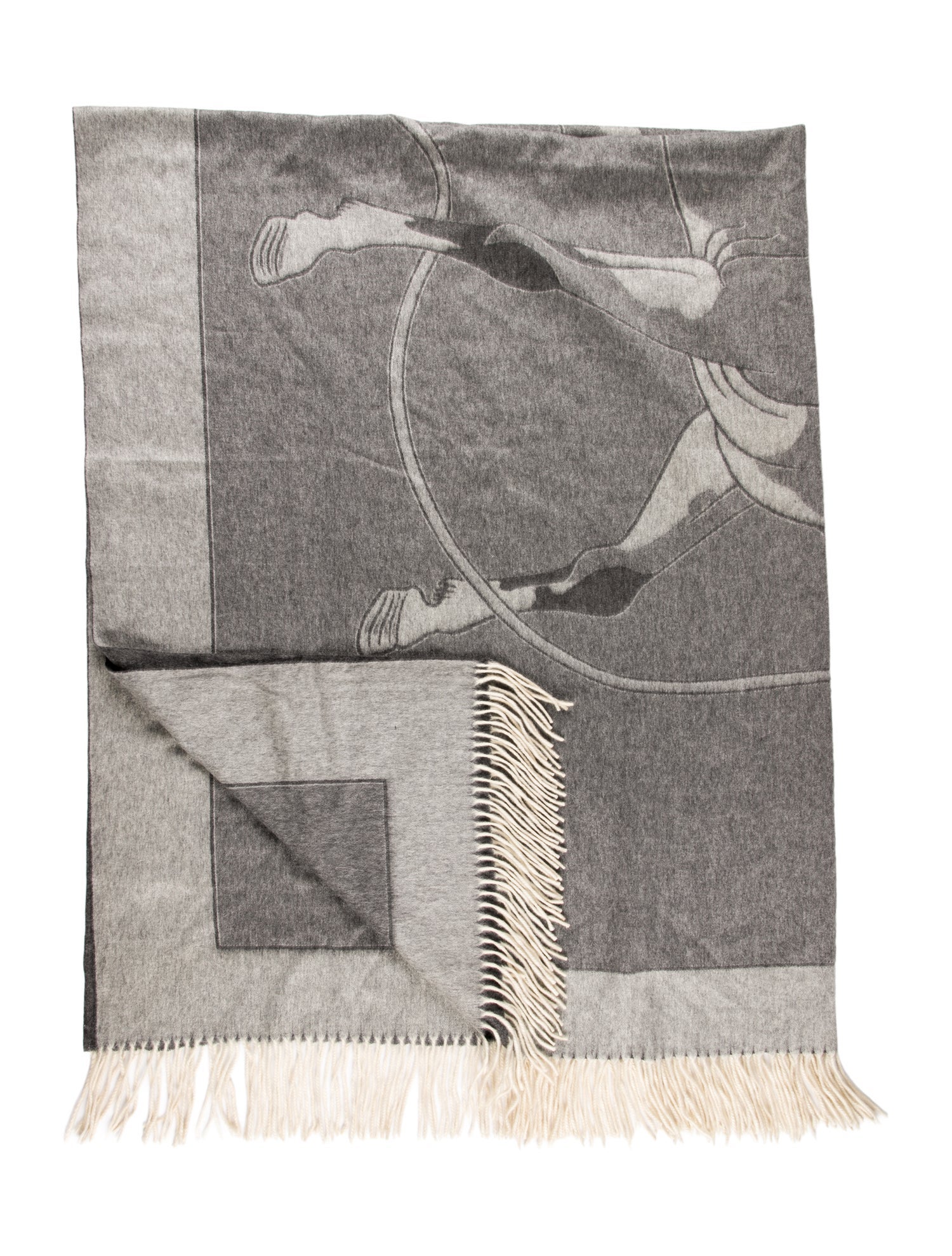 Hermès Cashmere Horse Throw Blanket