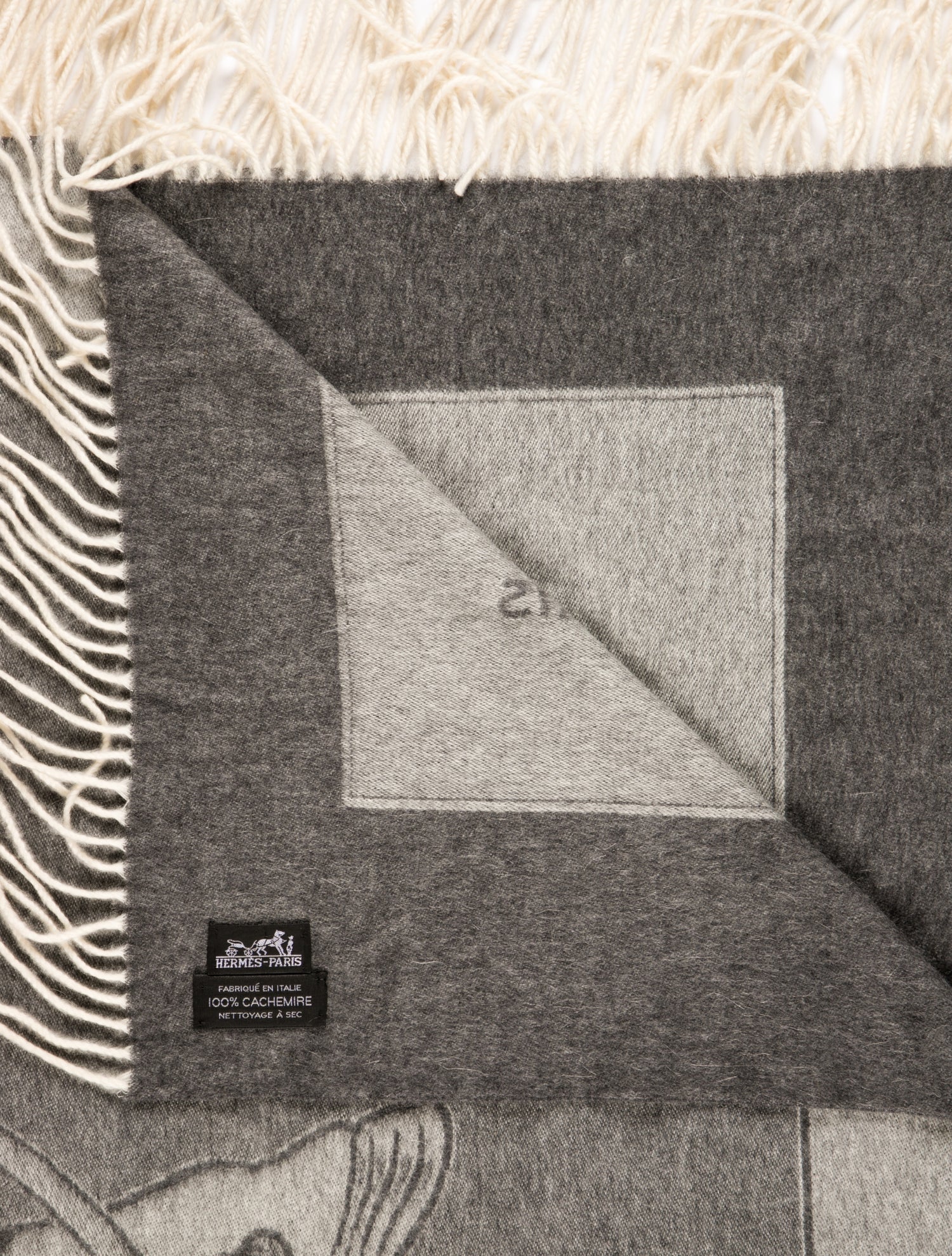 Hermès Cashmere Horse Throw Blanket