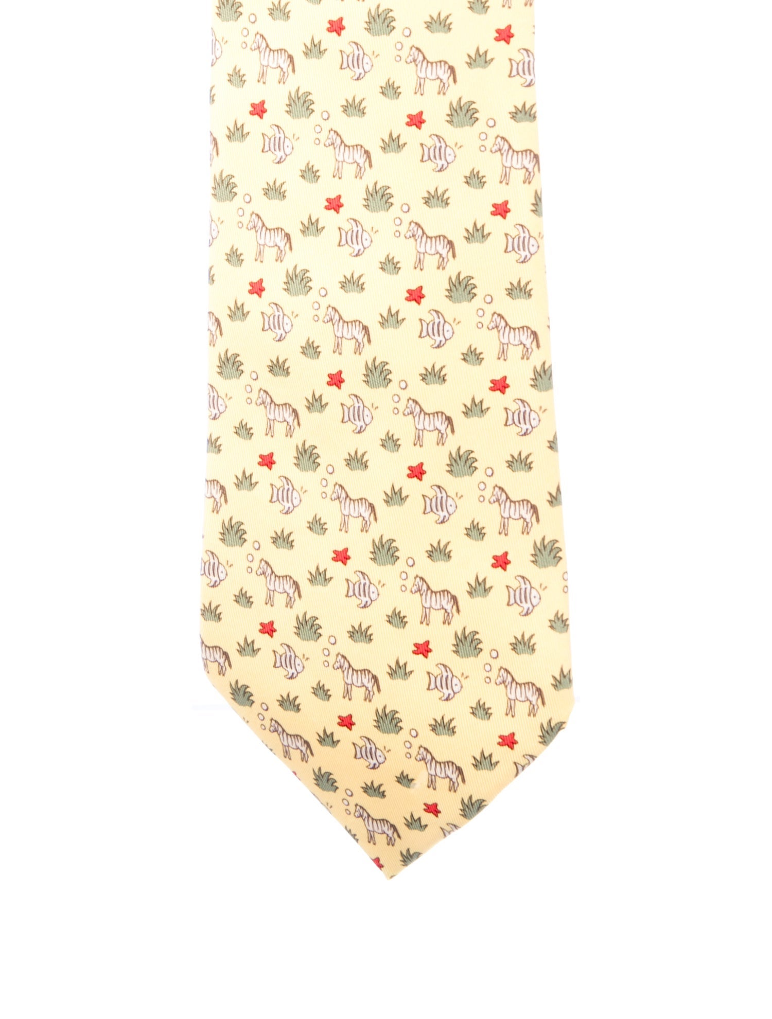 Hermès Silk Printed Tie