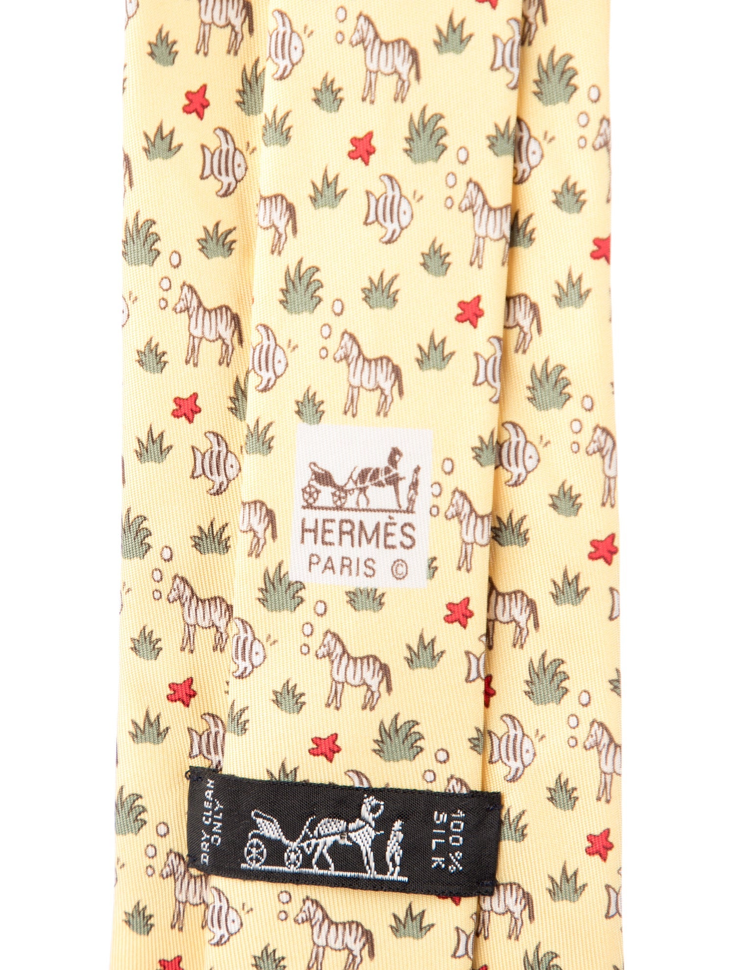 Hermès Silk Printed Tie