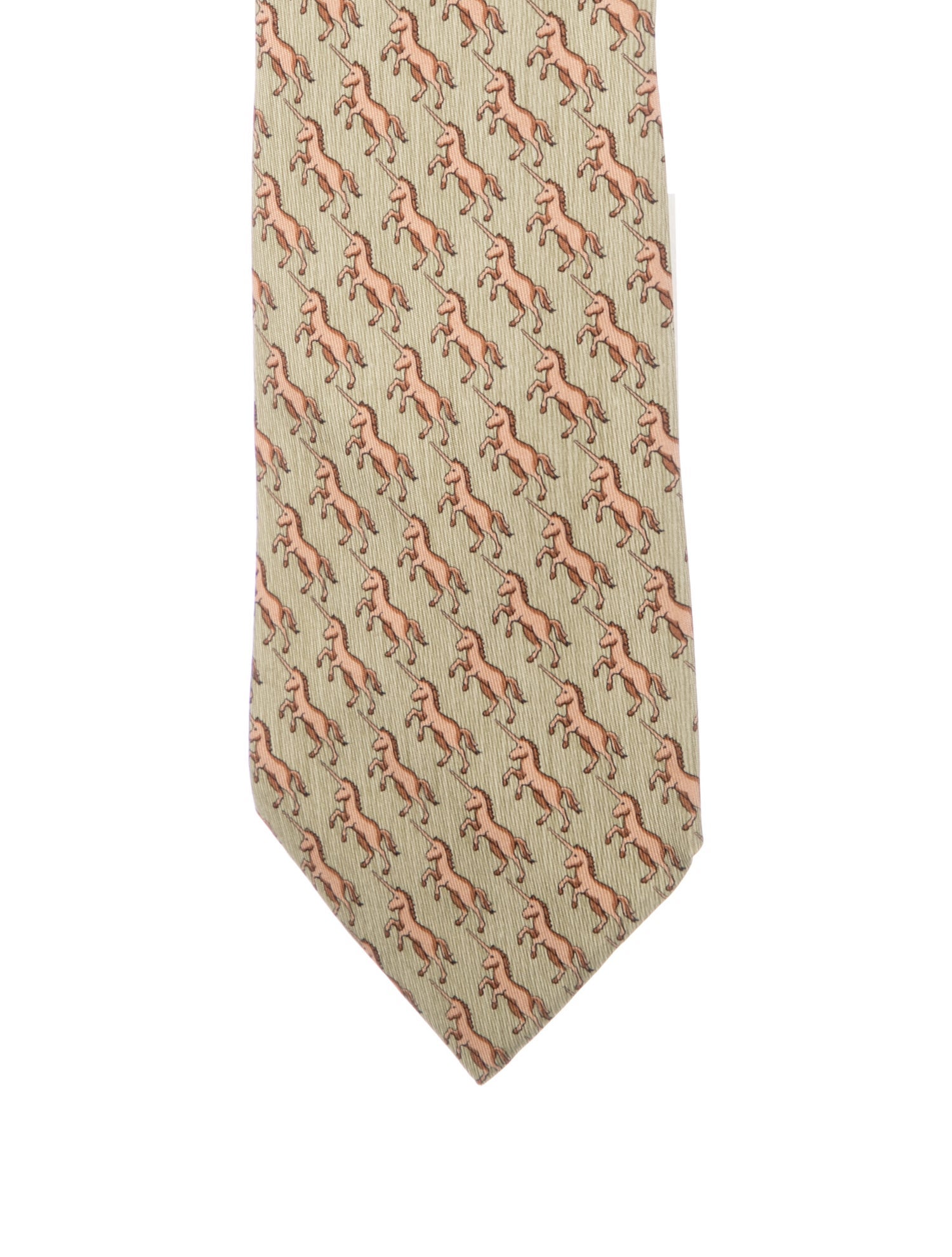 Hermès Silk Printed Tie