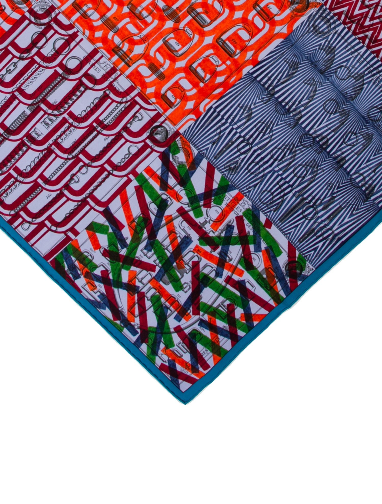 Hermès Manufacture de Boucleries Silk Twilly Scarf