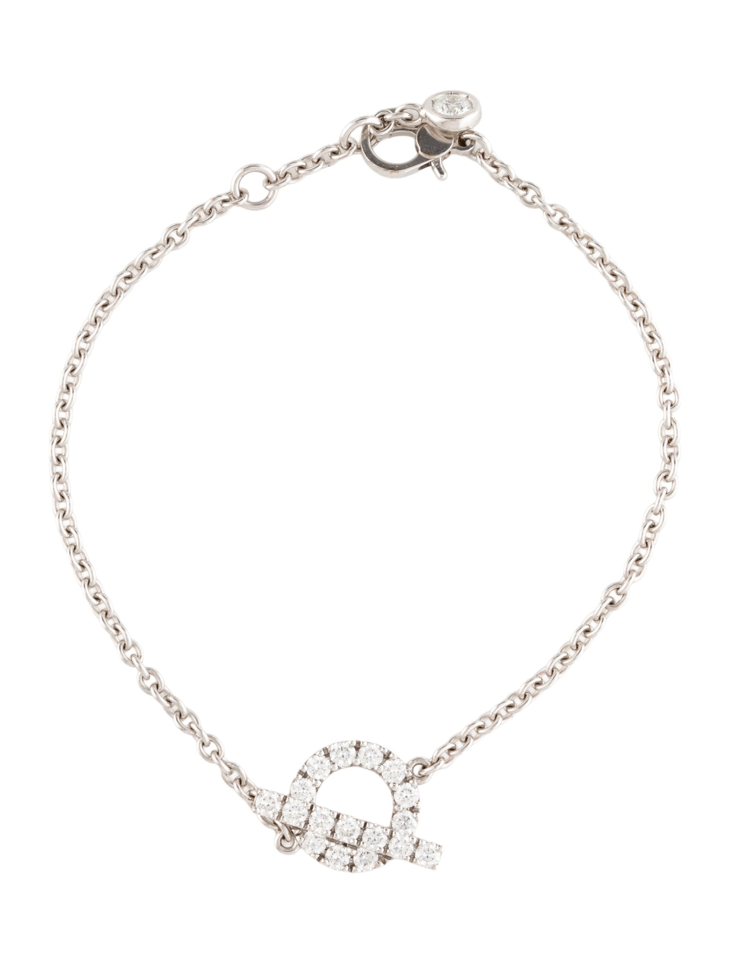 Hermès 18K Diamond Finesse Bracelet