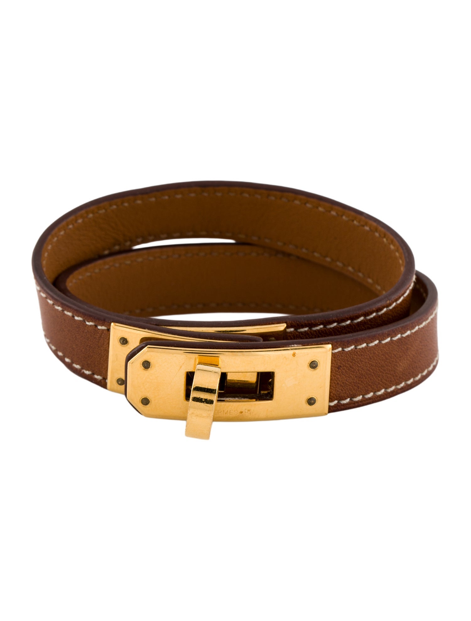 Hermès Kelly Leather Double Tour Bracelet
