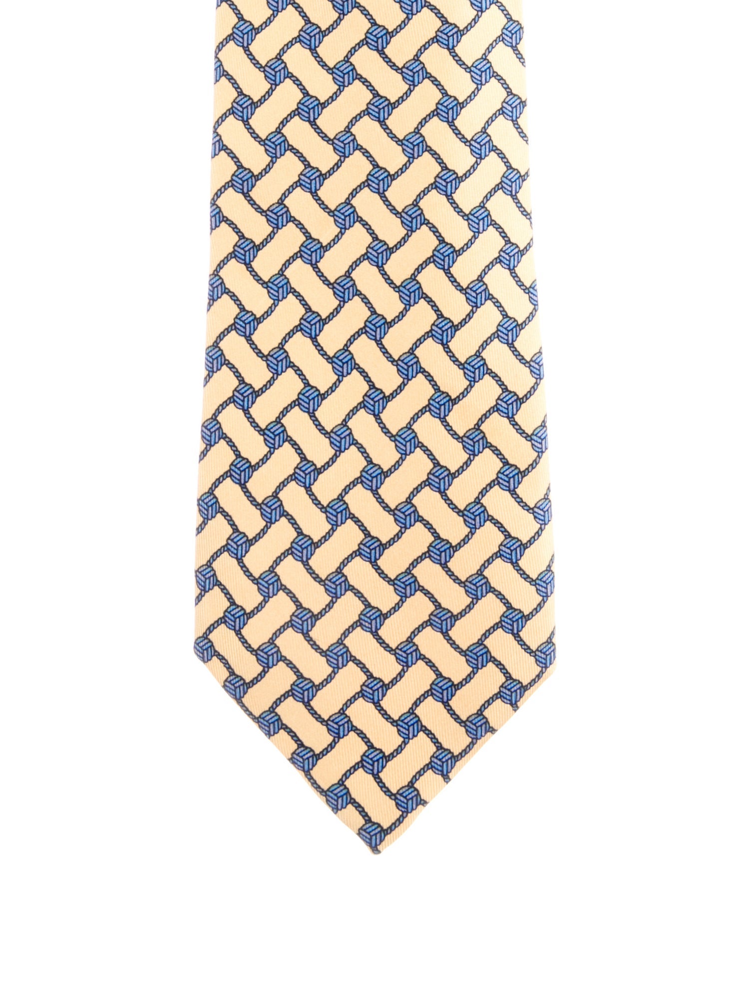 Hermès Silk Pattern Tie