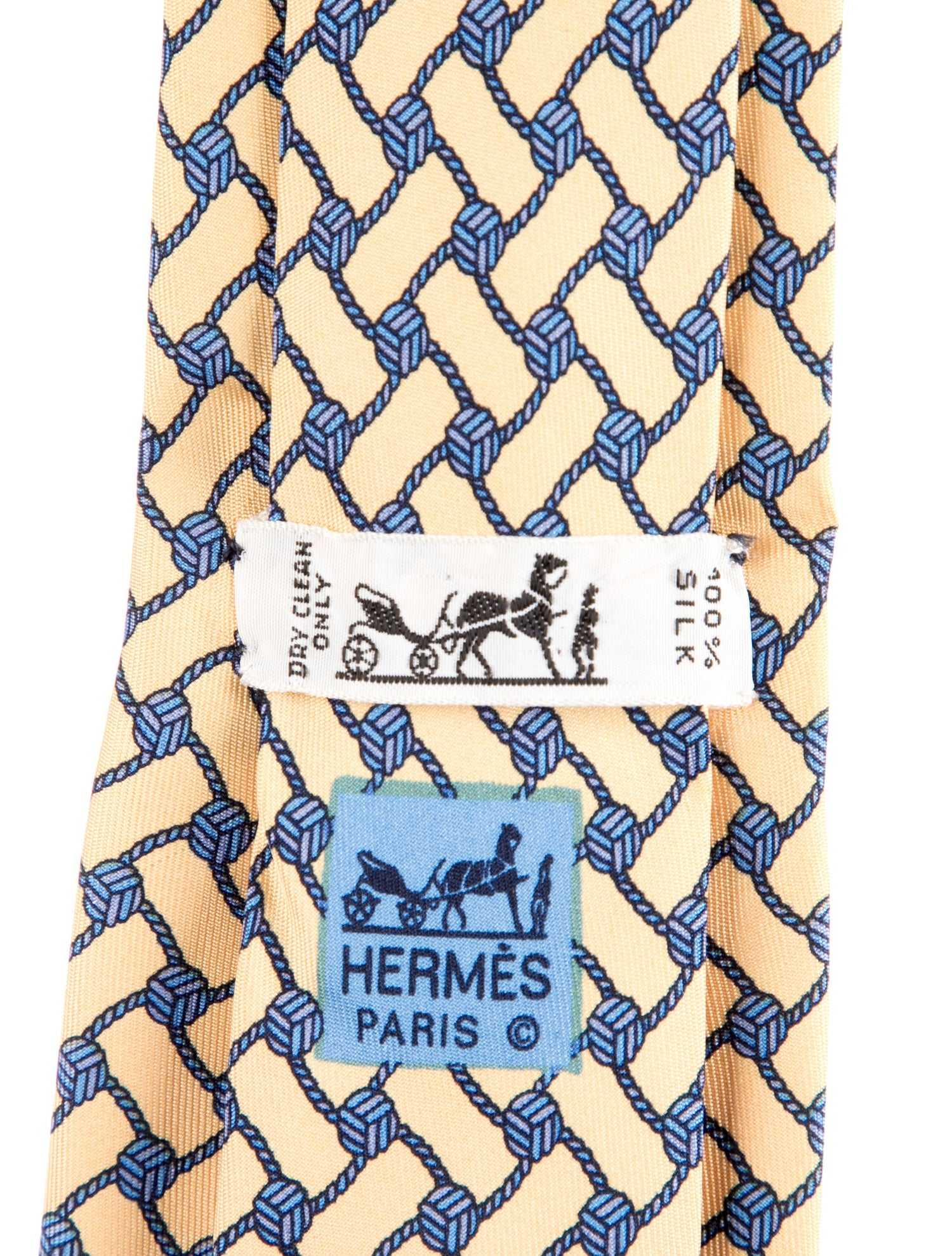 Hermès Silk Pattern Tie