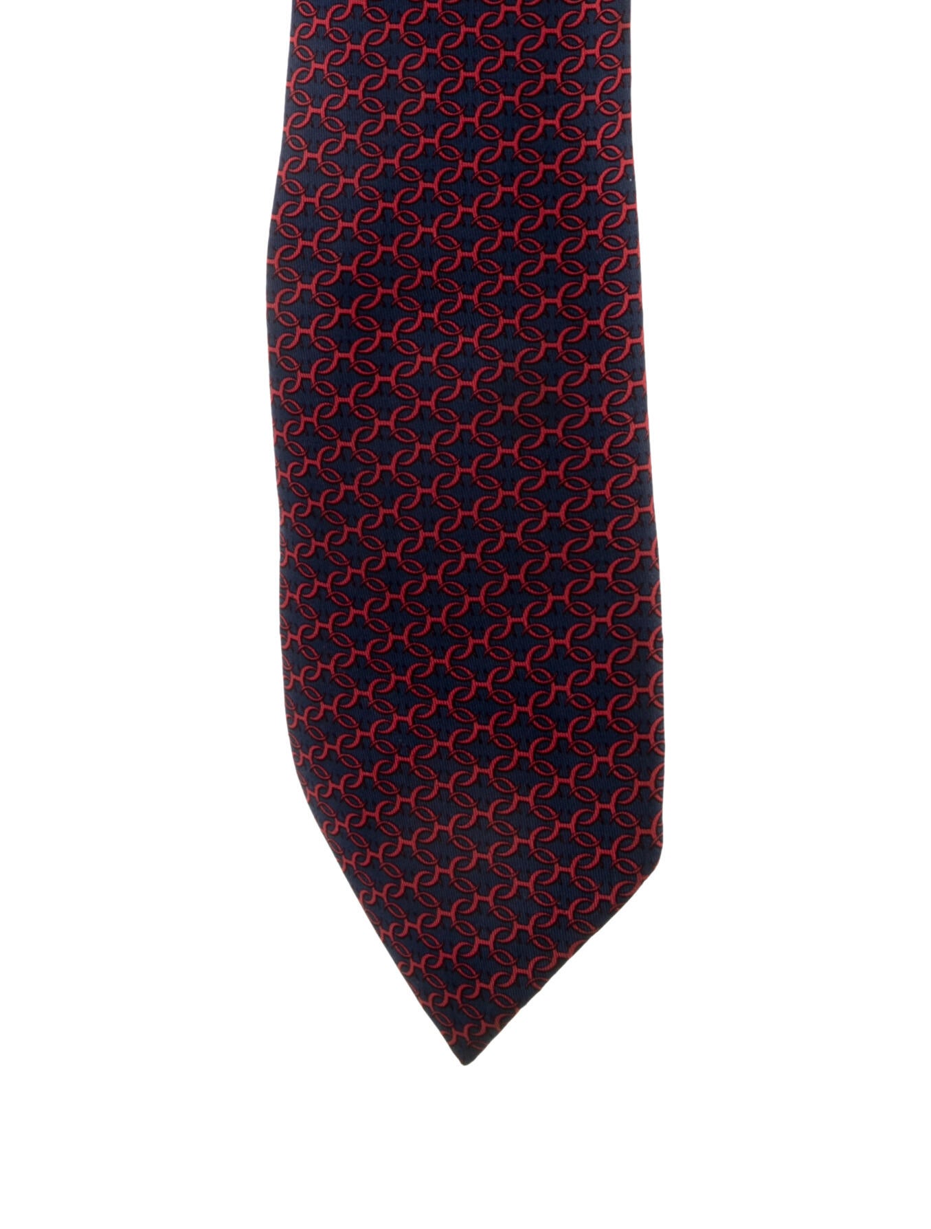 Hermès Silk Pattern Print Tie