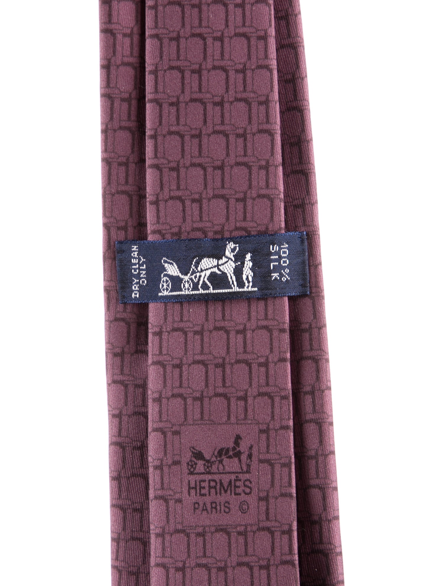 Hermès Pattern Print Tie