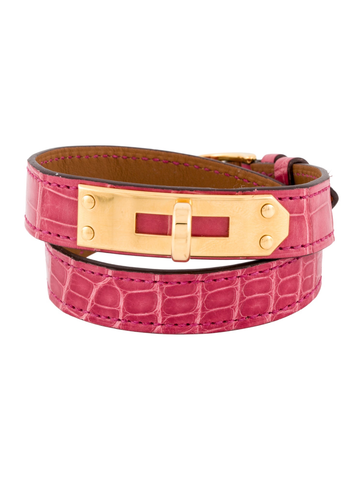 Hermès Alligator Kelly Double Tour Bracelet