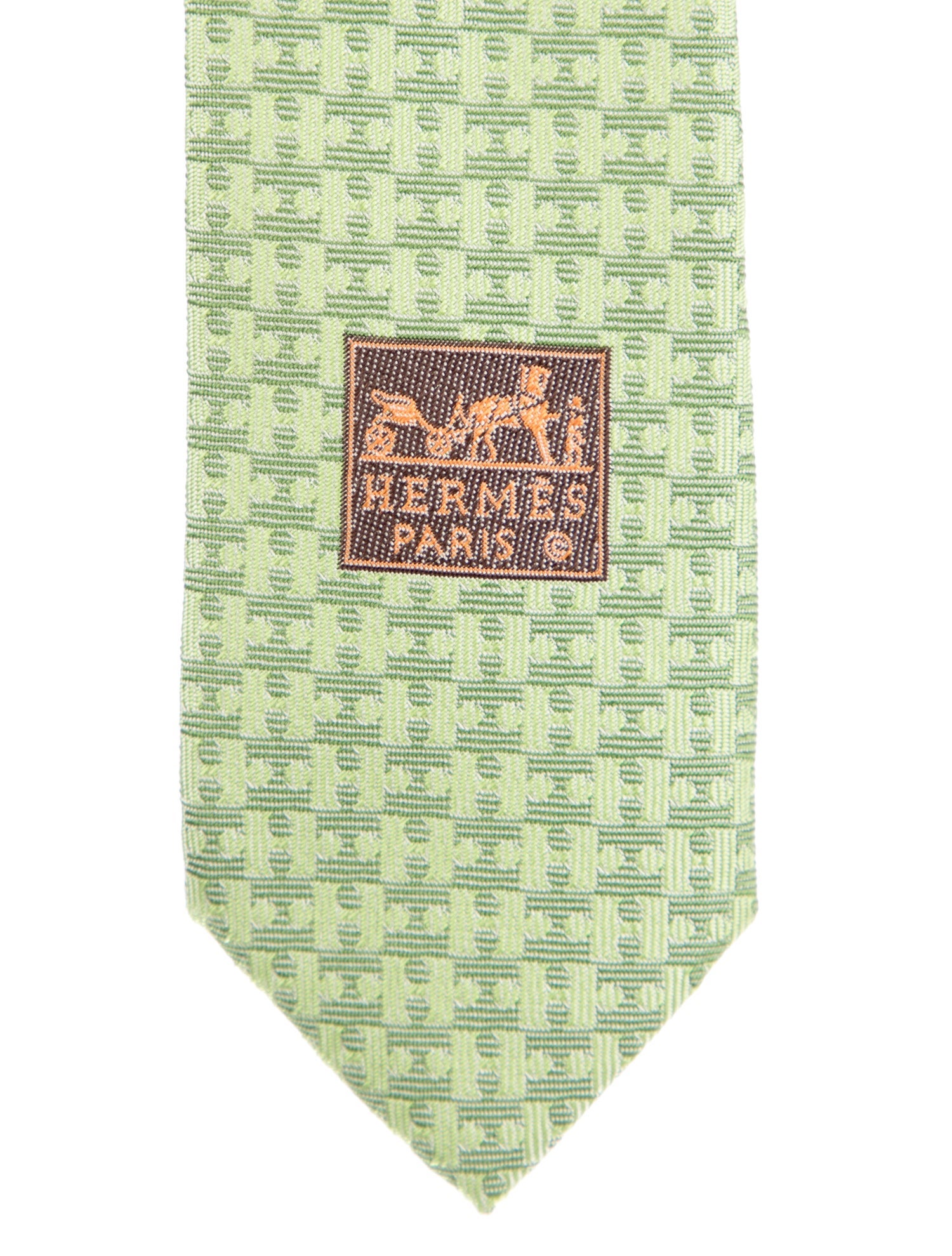 Hermès Printed Tie w/Tags