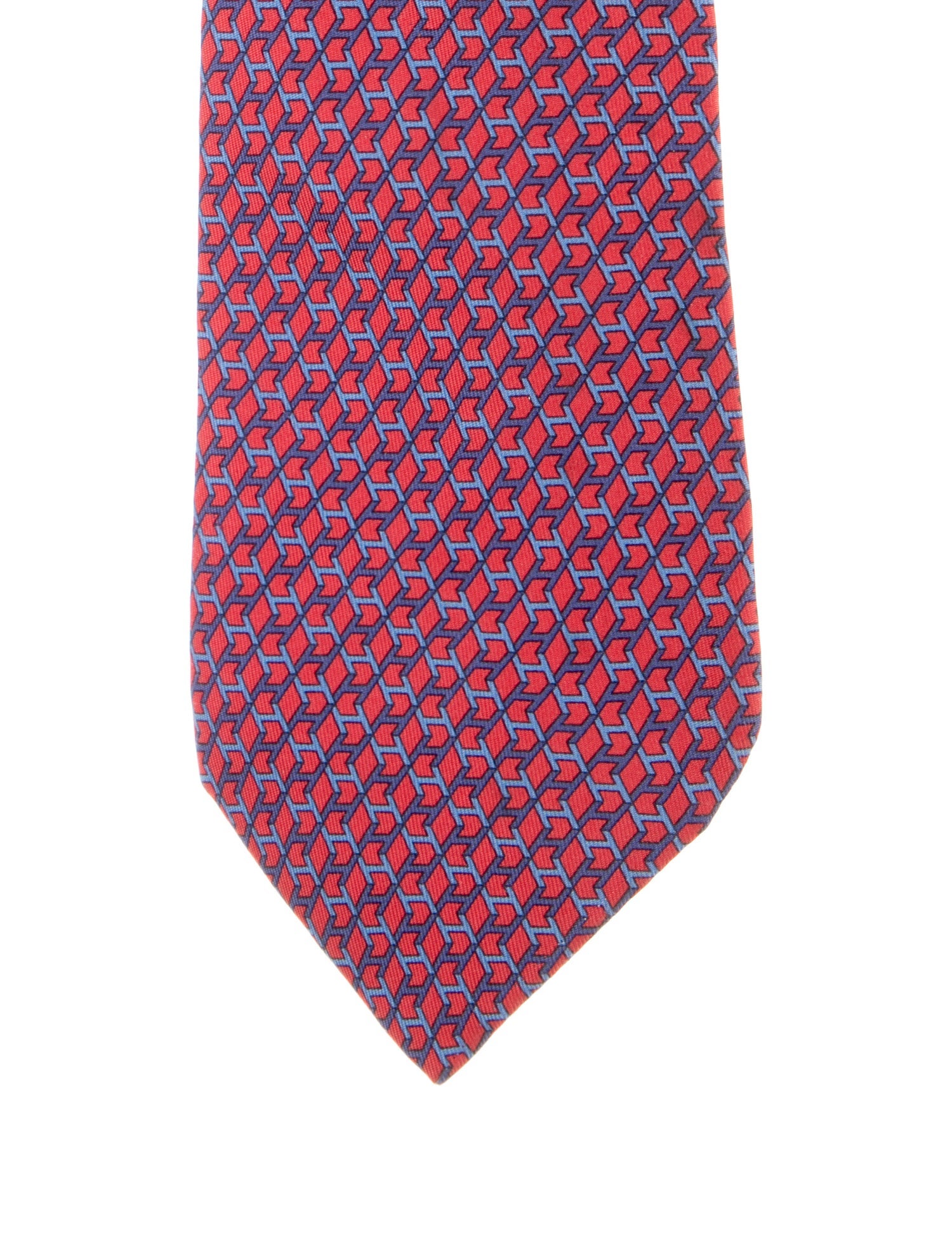 Hermès Silk Pattern Tie