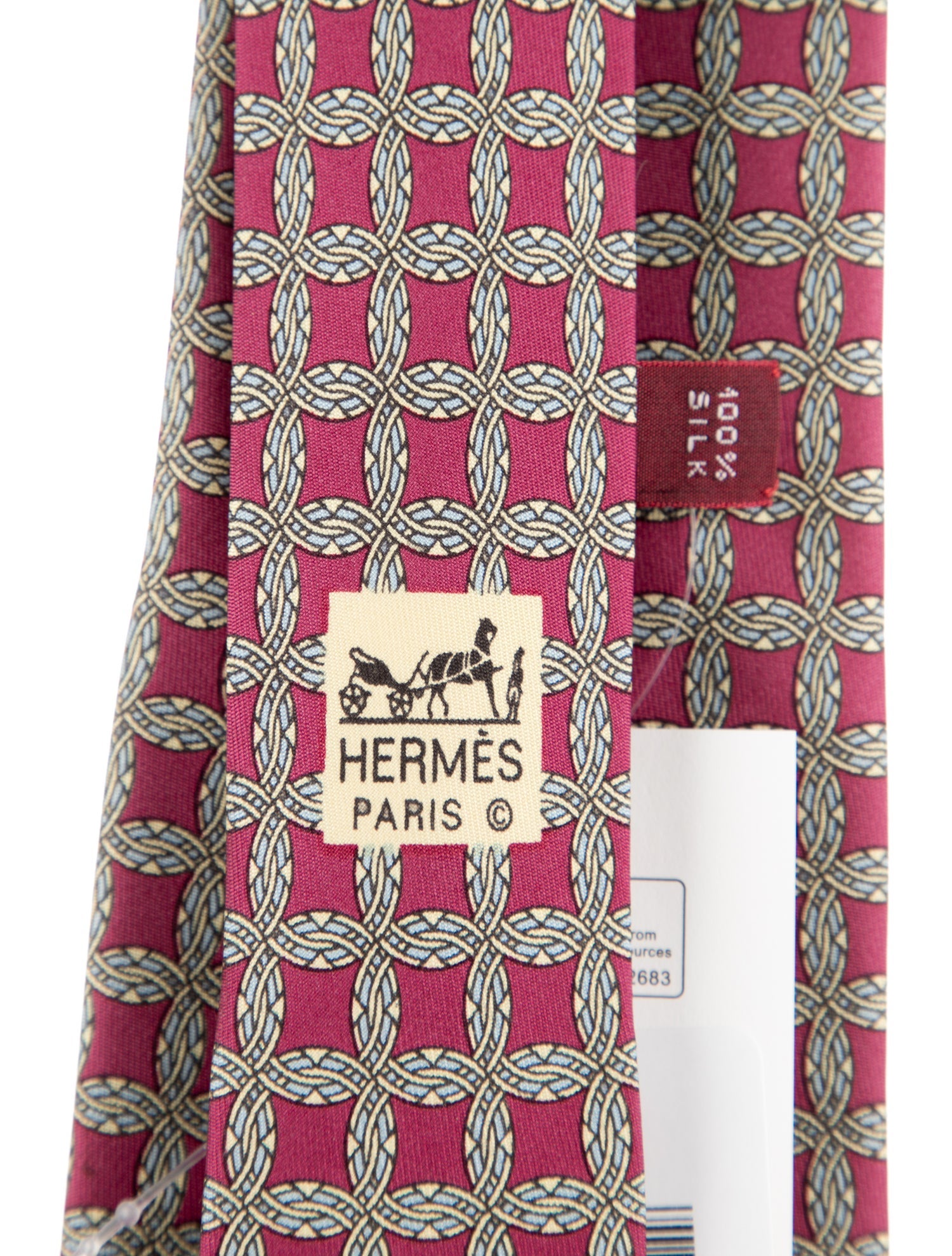 Hermès Silk Pattern Tie