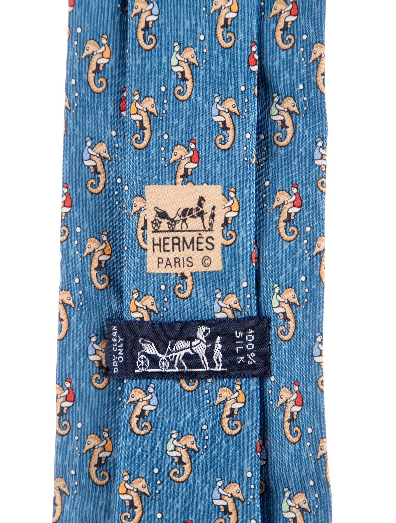 Hermès Printed Silk Tie