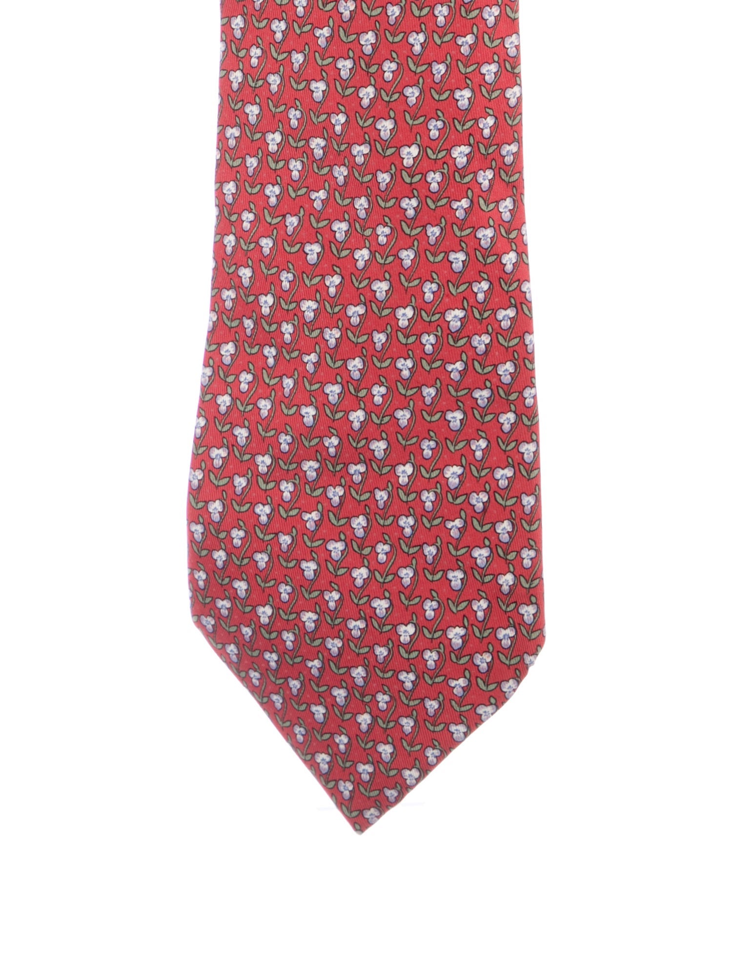 Hermès Pattern Print Silk Tie