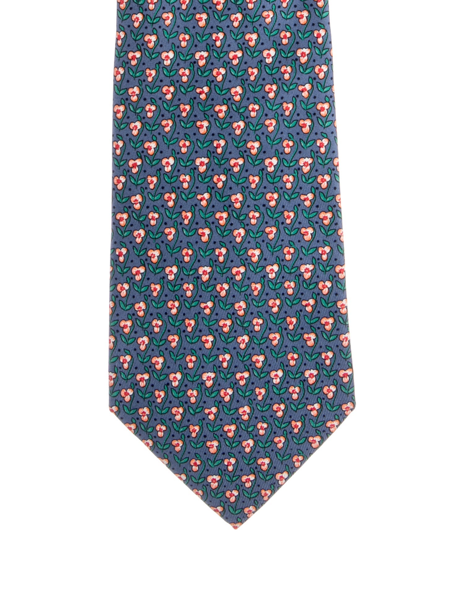 Hermès Printed Silk Tie