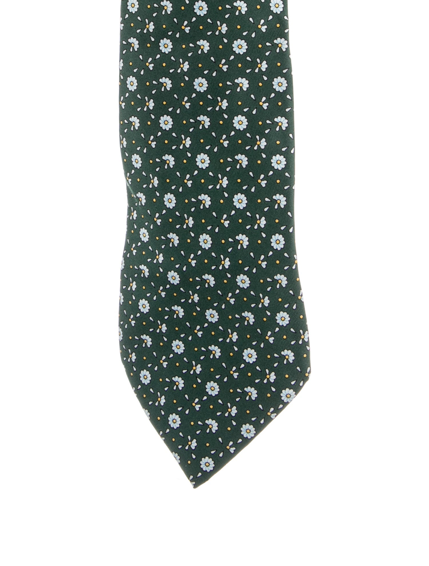 Hermès Printed Silk Tie