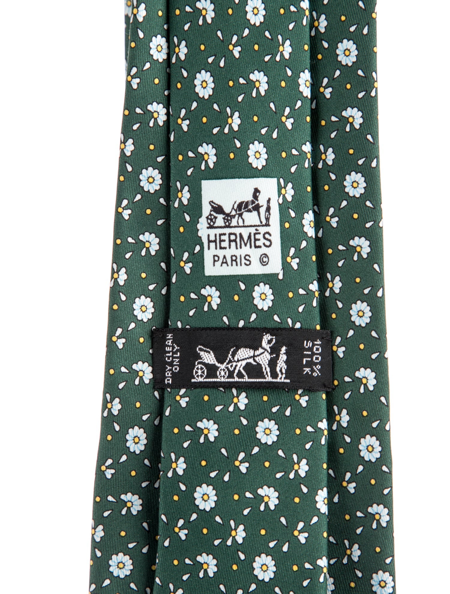 Hermès Printed Silk Tie