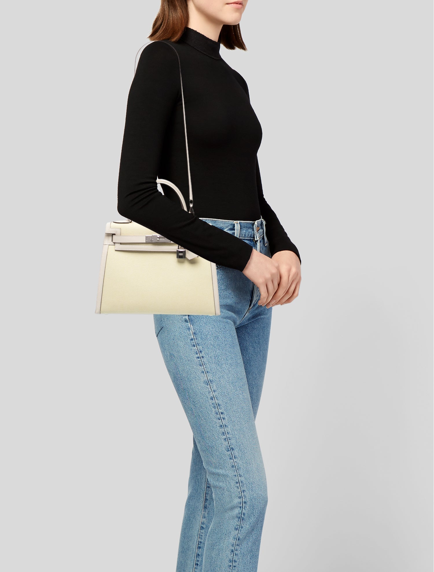 Hermès Toile H & Swift Kelly II Sellier 28