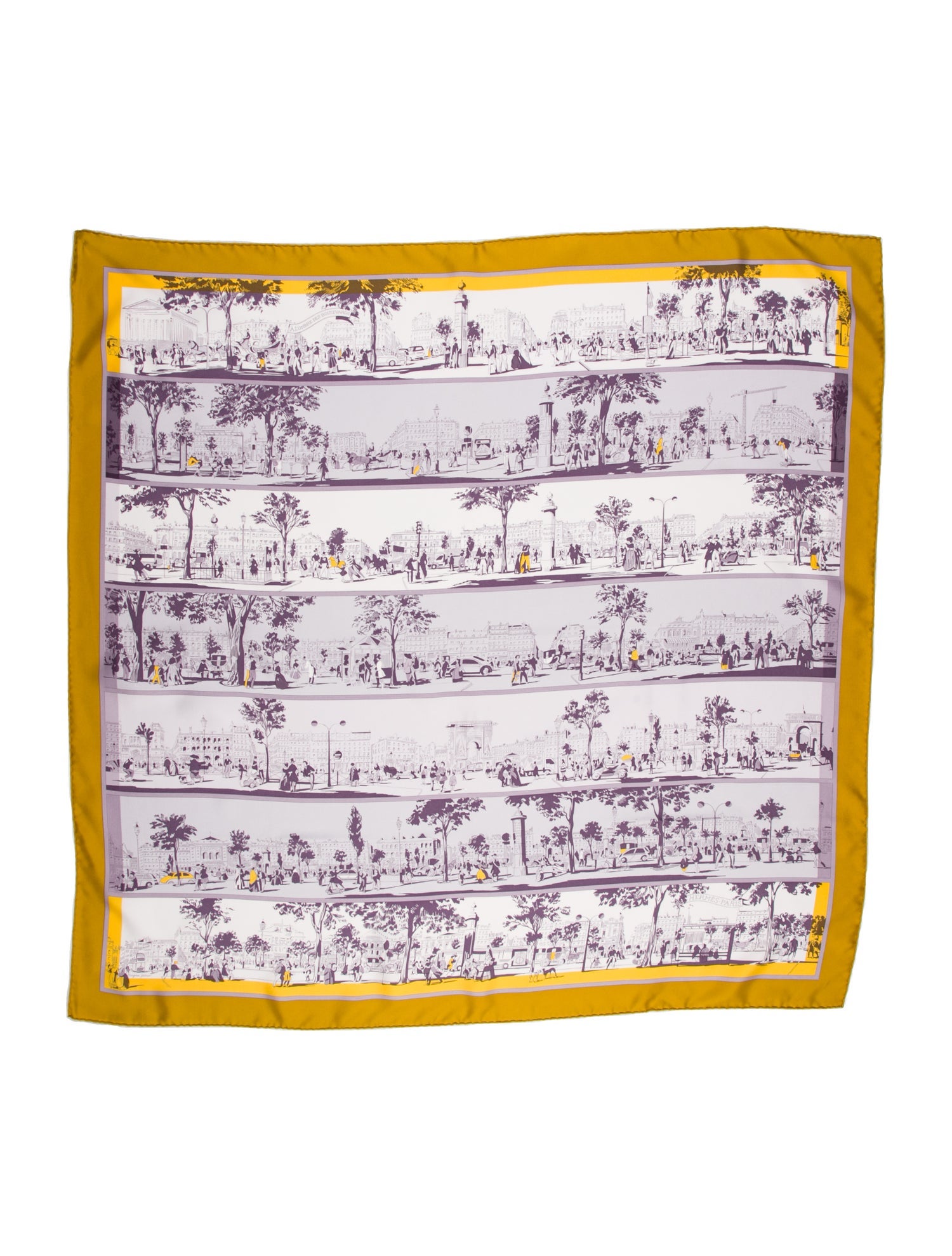 Hermès À L'Ombre Des Boulevards Silk Scarf