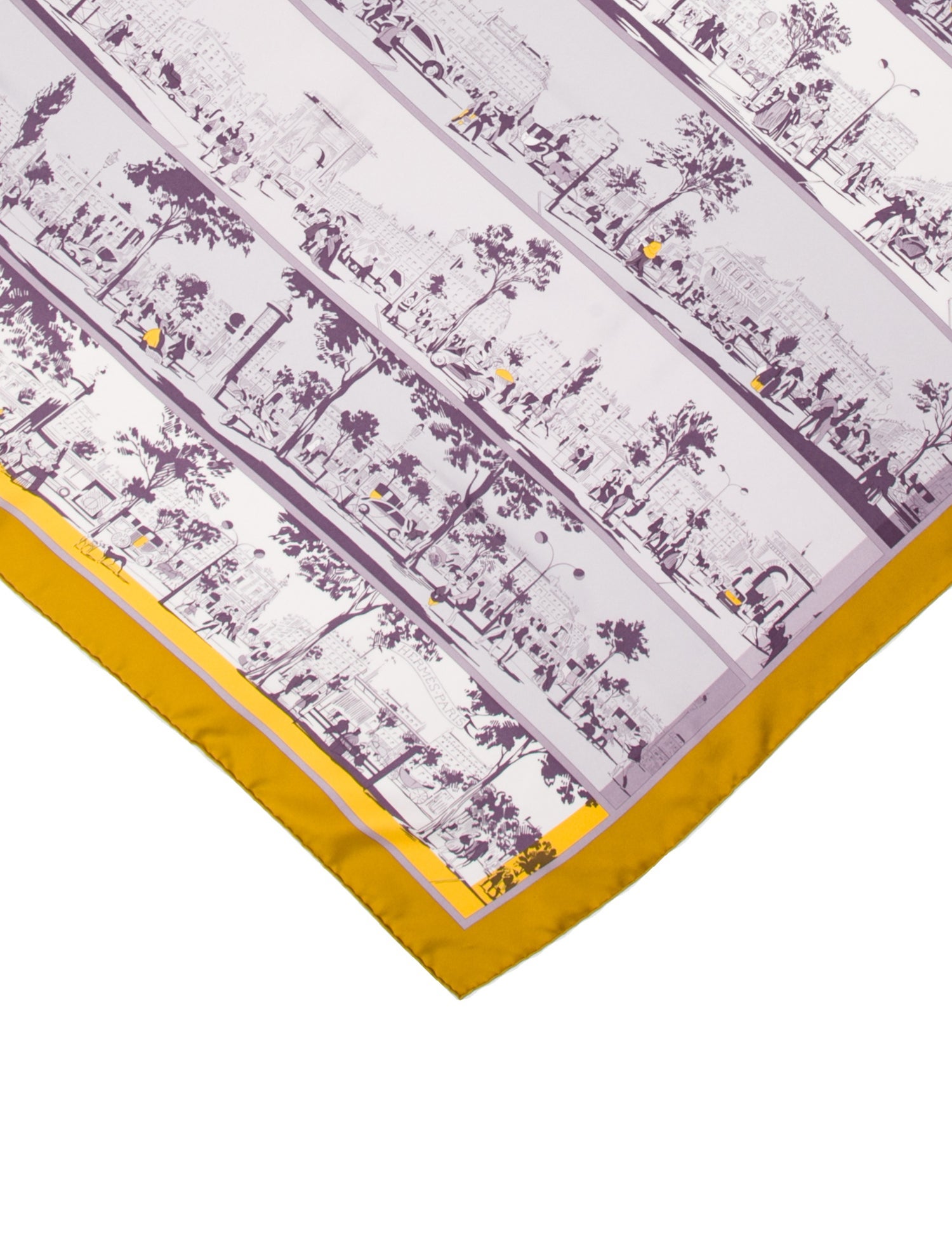 Hermès À L'Ombre Des Boulevards Silk Scarf