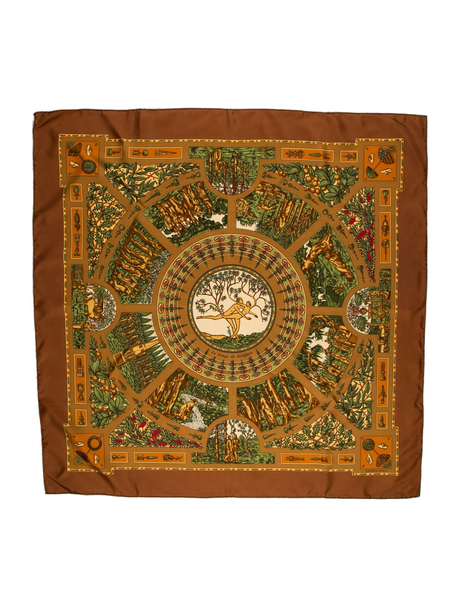 Hermès Le Songe de Poliphile Silk Scarf