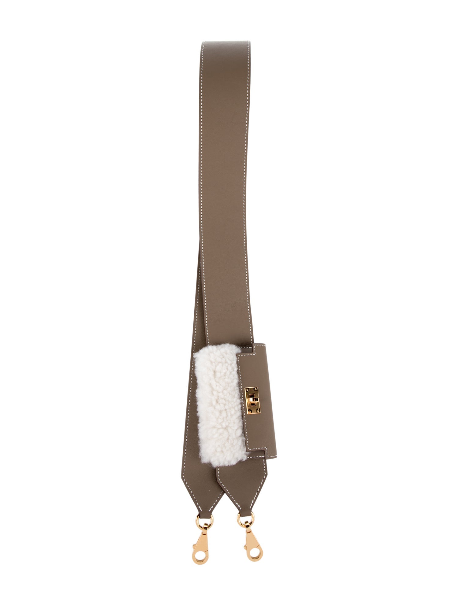 Hermès 2025 Swift & Shearling Kelly Pocket Bag Strap