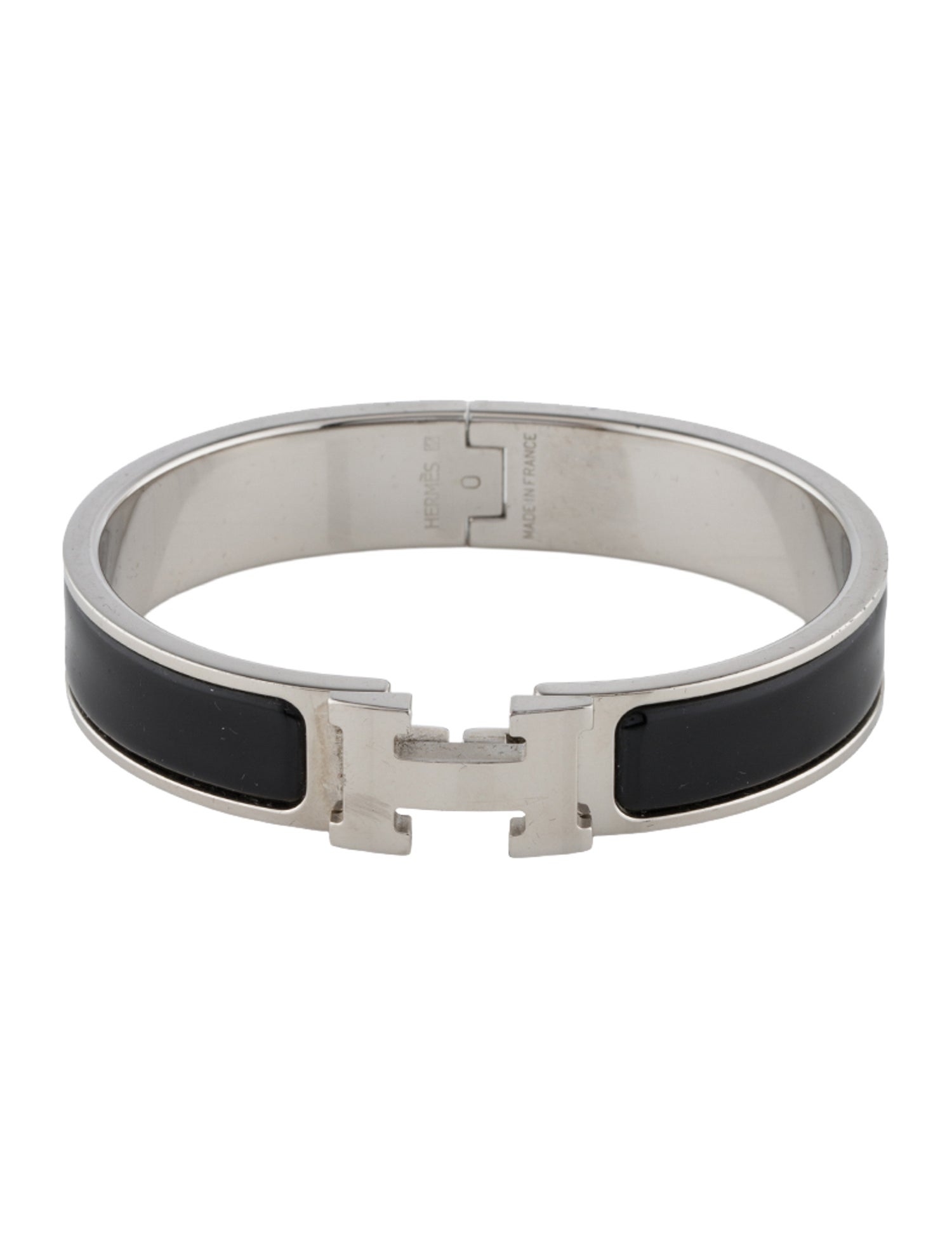 Hermès Enamel Clic H Bangle Bracelet
