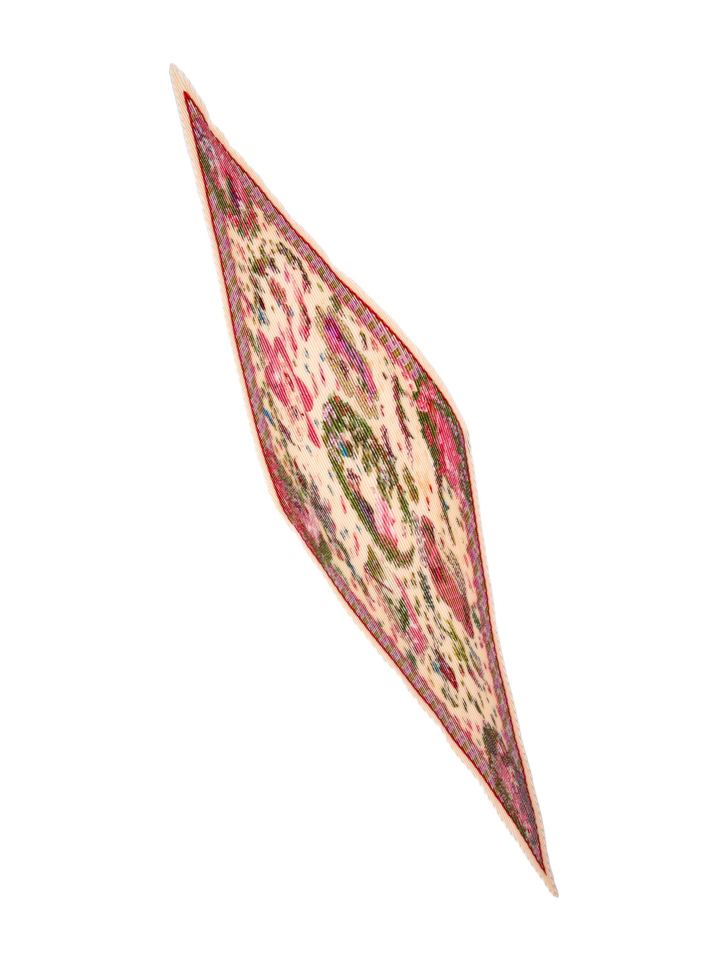 Hermès Ballade de Heian Silk Plissé Scarf