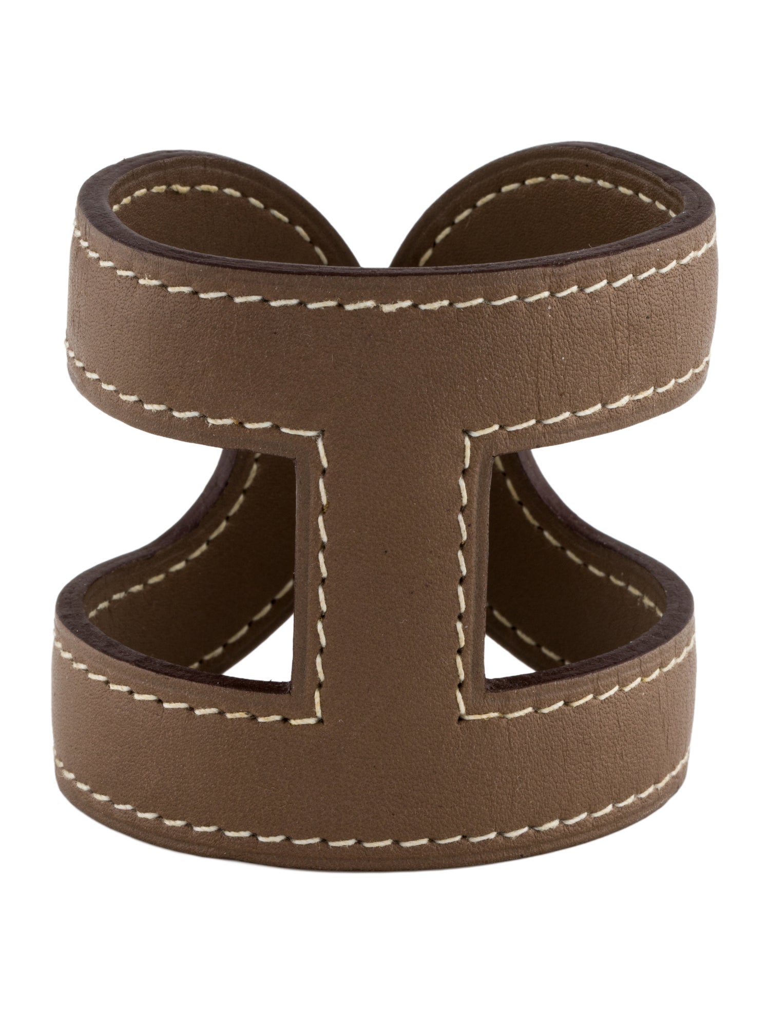 Hermès Ano Leather Cuff Bracelet