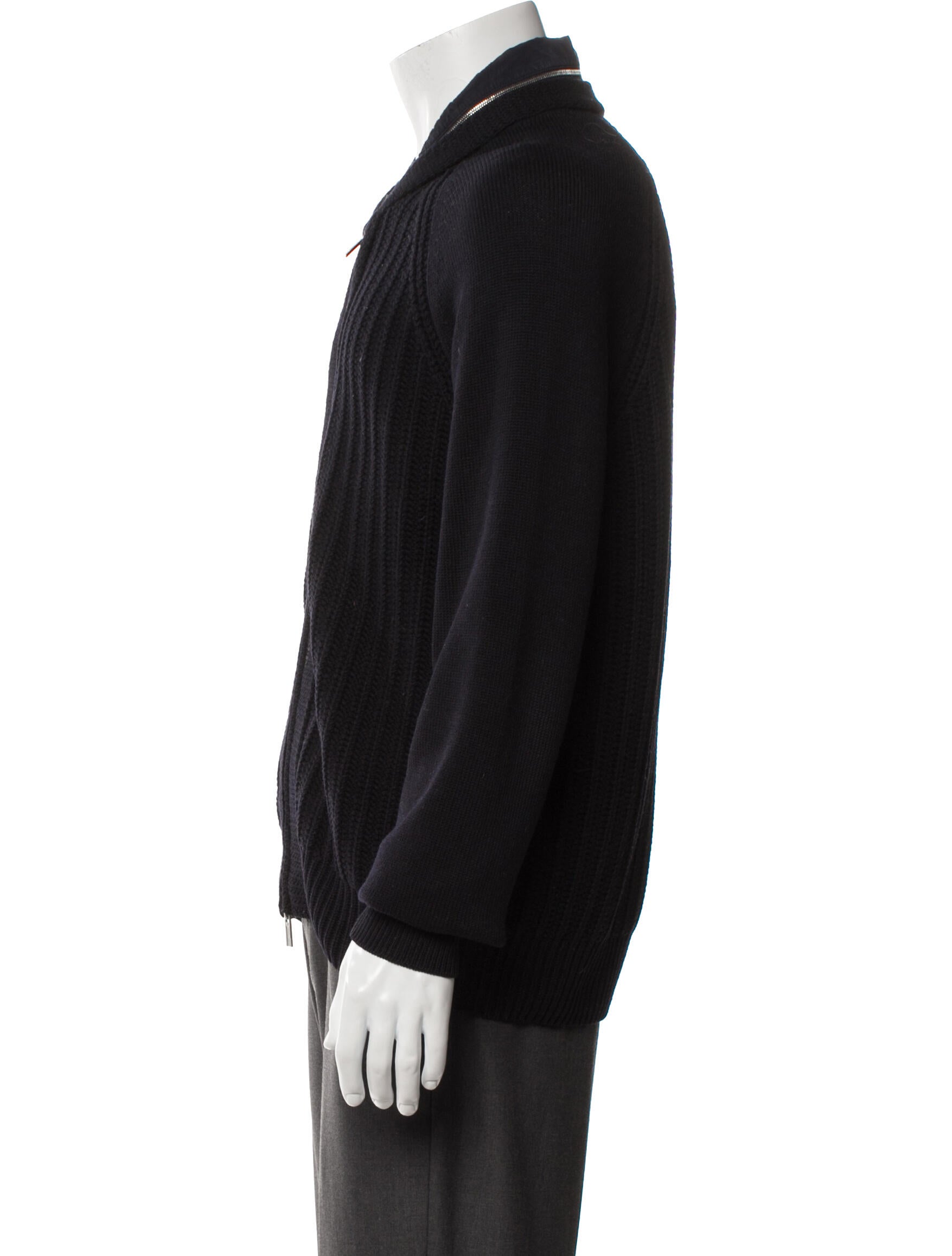 Hermès Collar Long Sleeve Cardigan