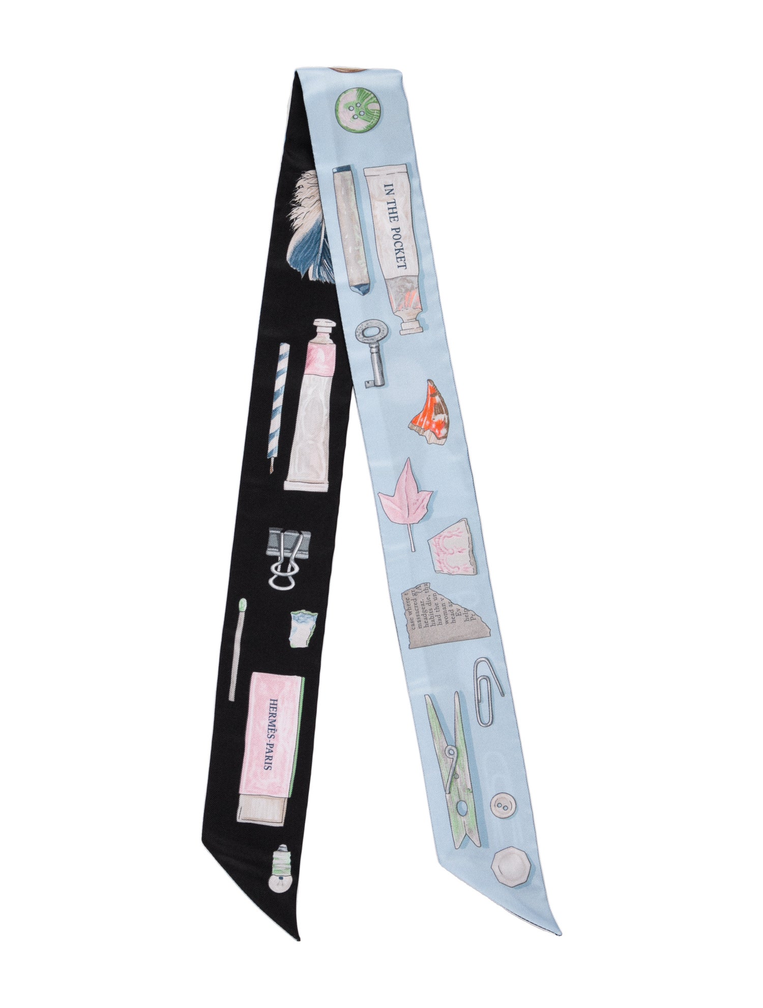 Hermès In The Pocket Silk Twilly Scarf w/ Tags