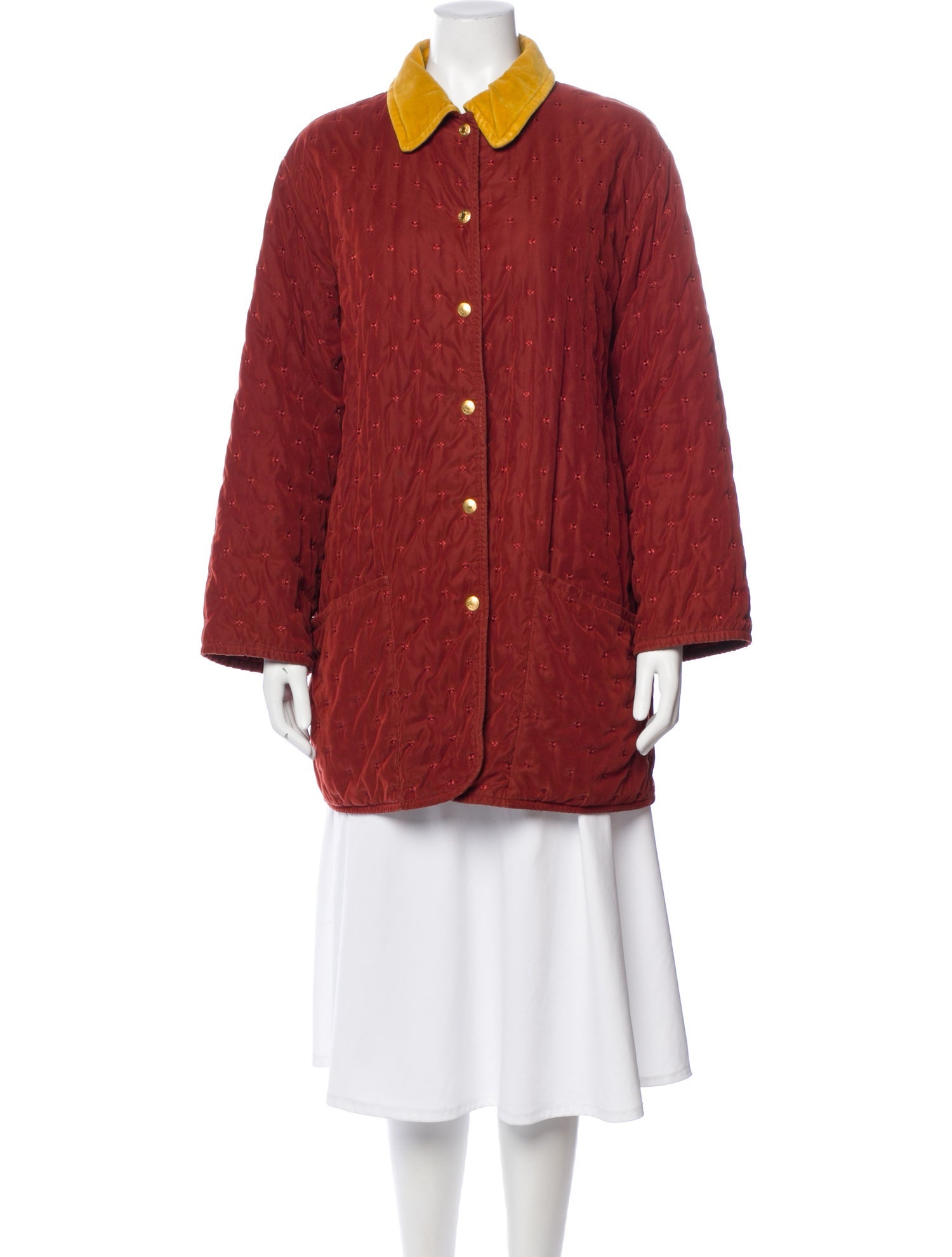 Hermès Printed Peacoat