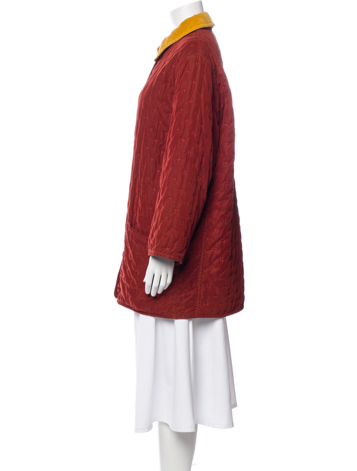 Hermès Printed Peacoat