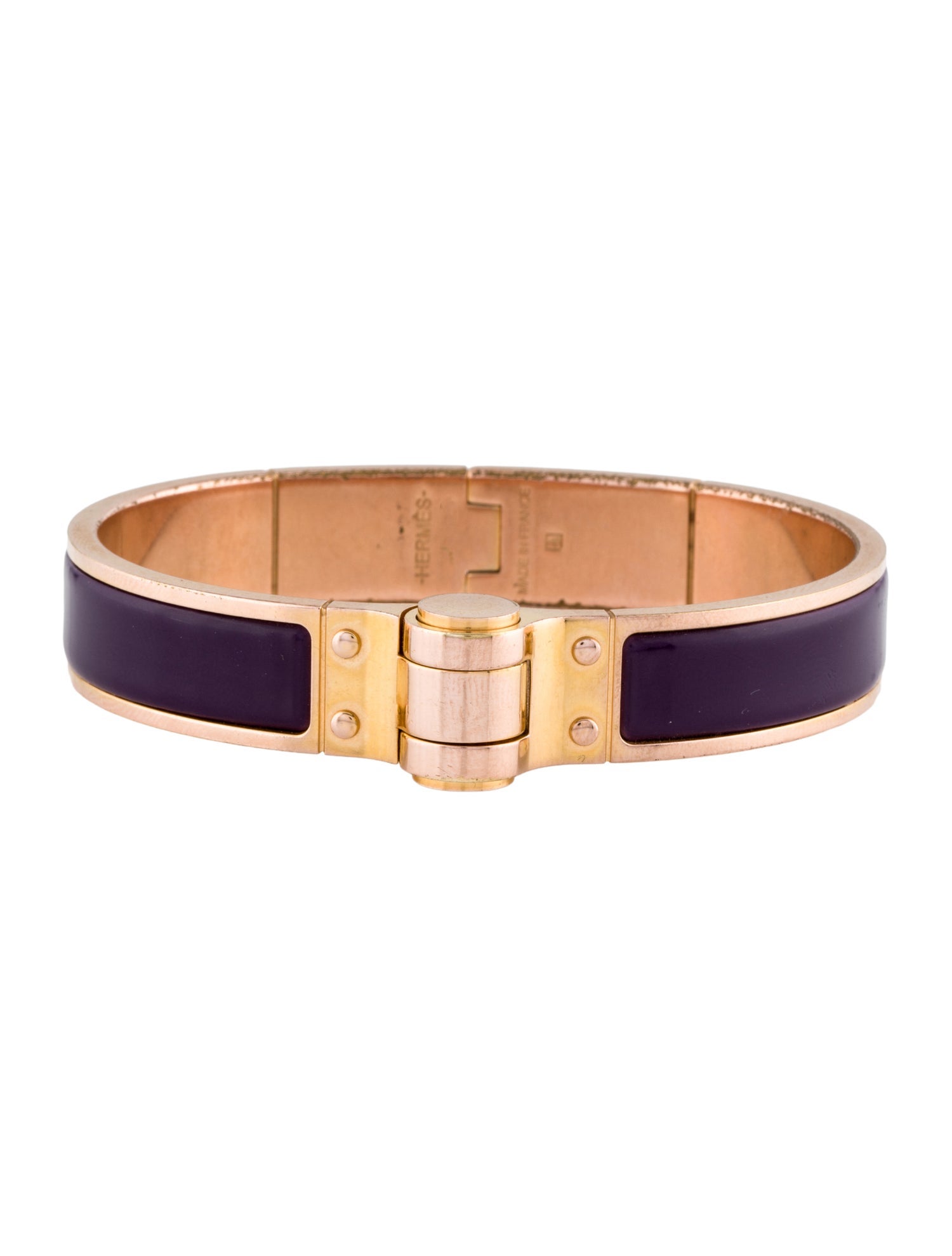 Hermès Enamel Grand Apparat Hinged Bracelet